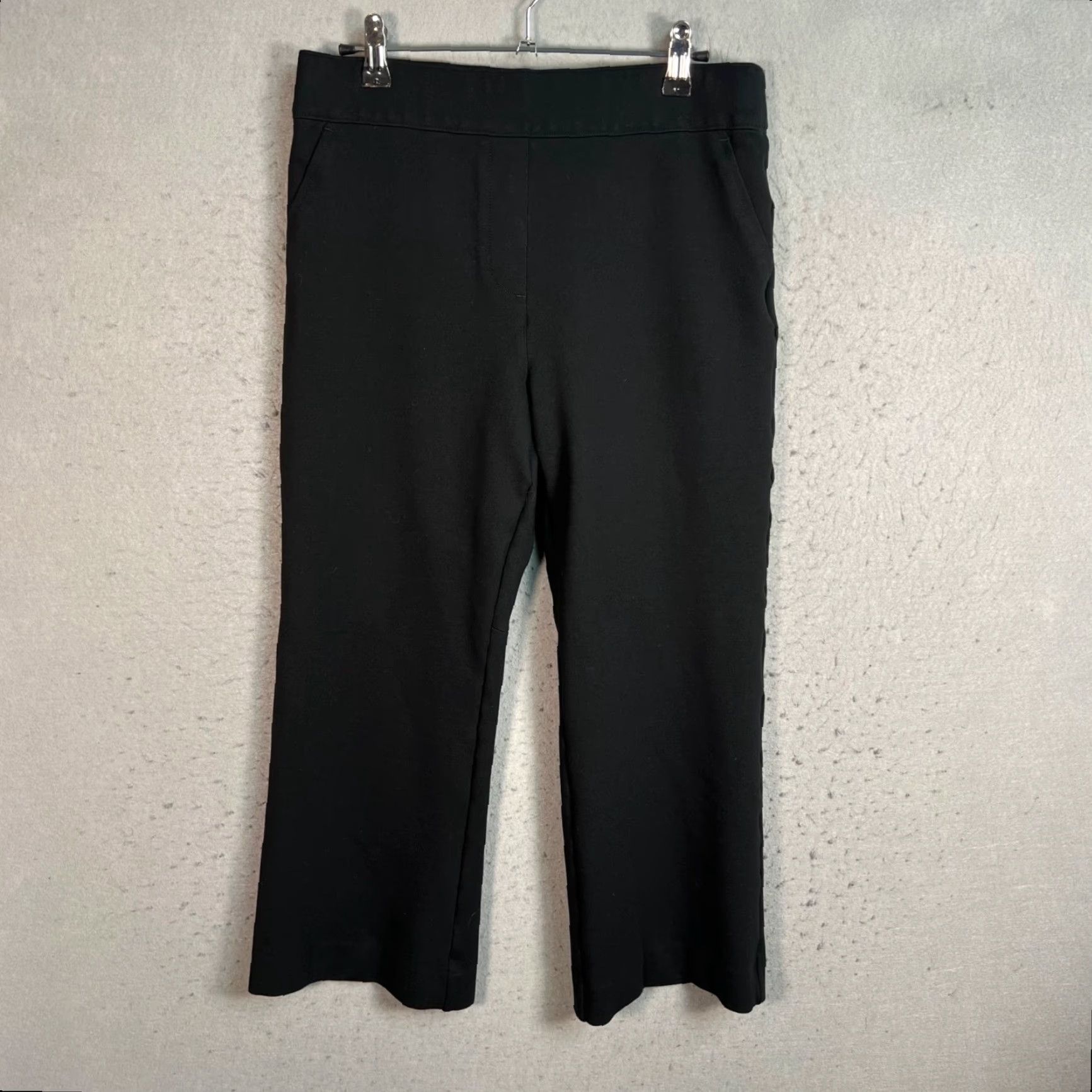 Spanx Spanx Womens Large Black Cropped Straight Leg Pants Shirt? Size 29" - 2 Thumbnail