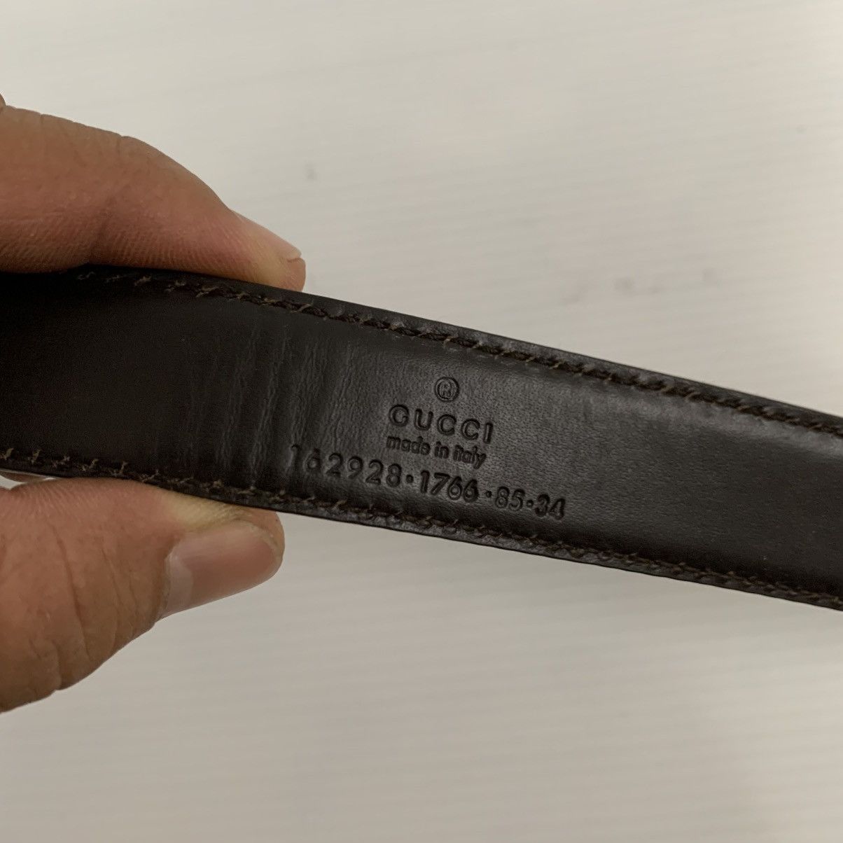 Gucci Gucci Monogram Leather Belts Size ONE SIZE - 8 Thumbnail