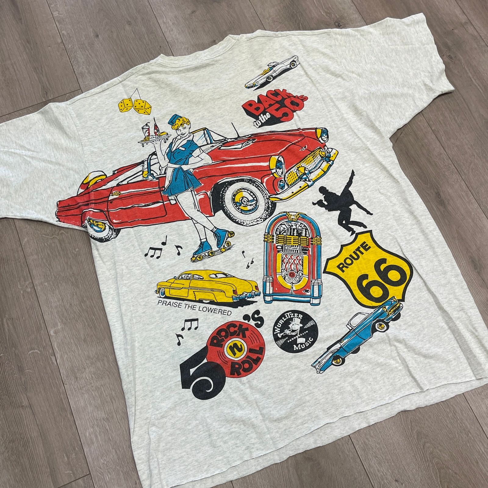 Vintage Vintage 1996 Beach Boys Cruisin Back To The 50's Tee XXL Size US XXL / EU 58 / 5 - 9 Thumbnail