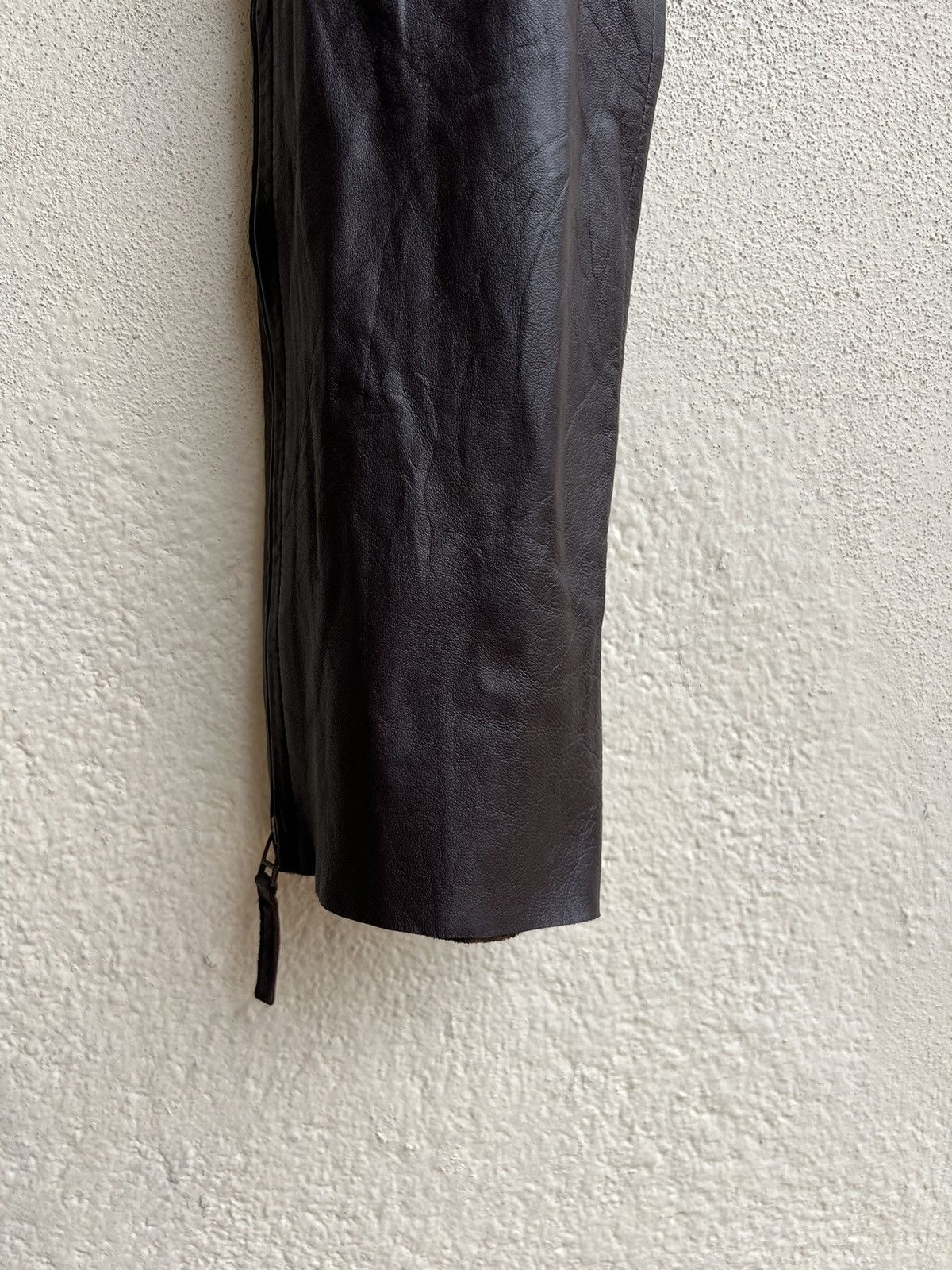 Jean Paul Gaultier Jean Paul Gaultier Homme Side Zippers Leather Pant Size US 30 / EU 46 - 11 Thumbnail