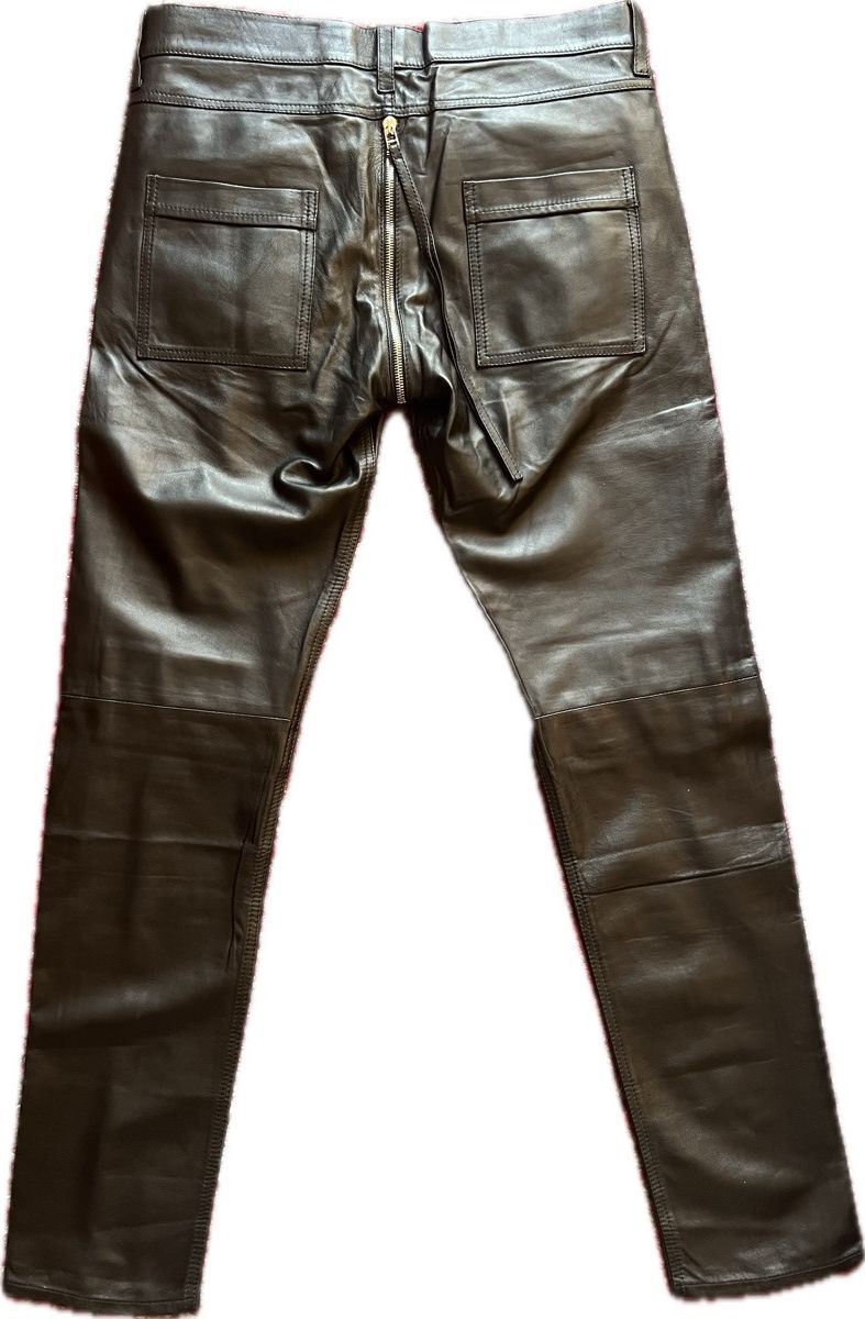 Hood By Air 2015 Leather Hockey Pants Runway Exclusive RARE* Size US 32 / EU 48 - 2 Thumbnail