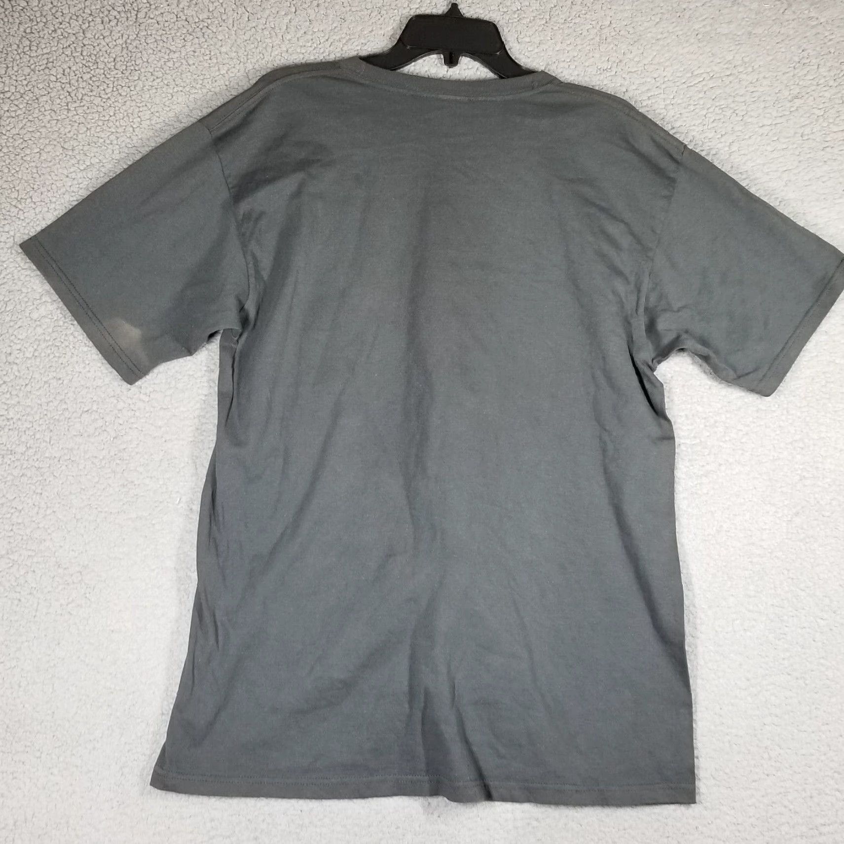 Vintage Karani Art Super Mario Bros. Parody T-Shirt Men Large Charcoal Grey Logo Print 90s Mario Fans Mens Size US L / EU 52-54 / 3 - 2 Thumbnail