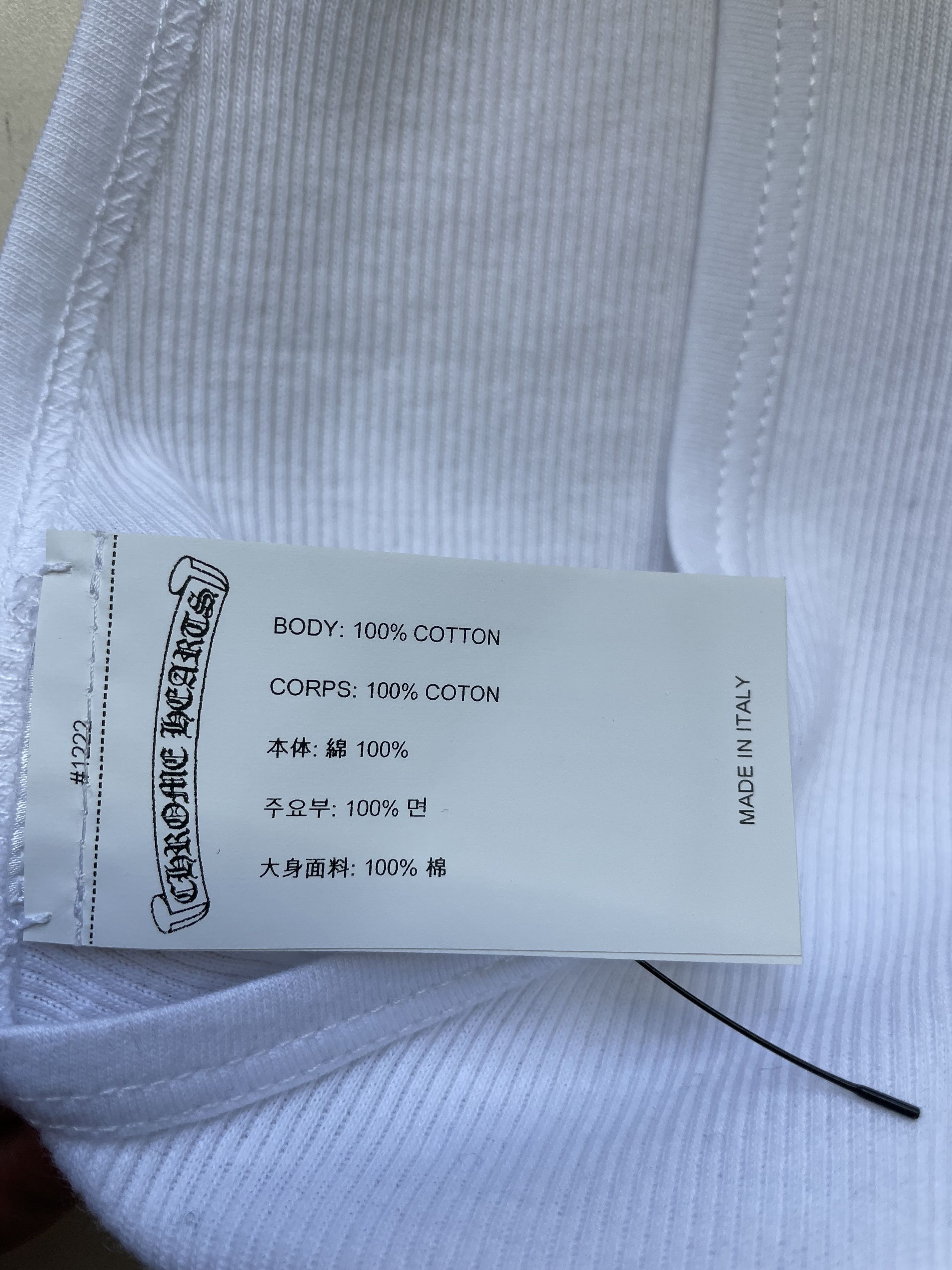 Chrome Hearts Chrome Hearts White Beaded Cross Leather Logo Tank Top Size M / US 6-8 / IT 42-44 - 6 Thumbnail