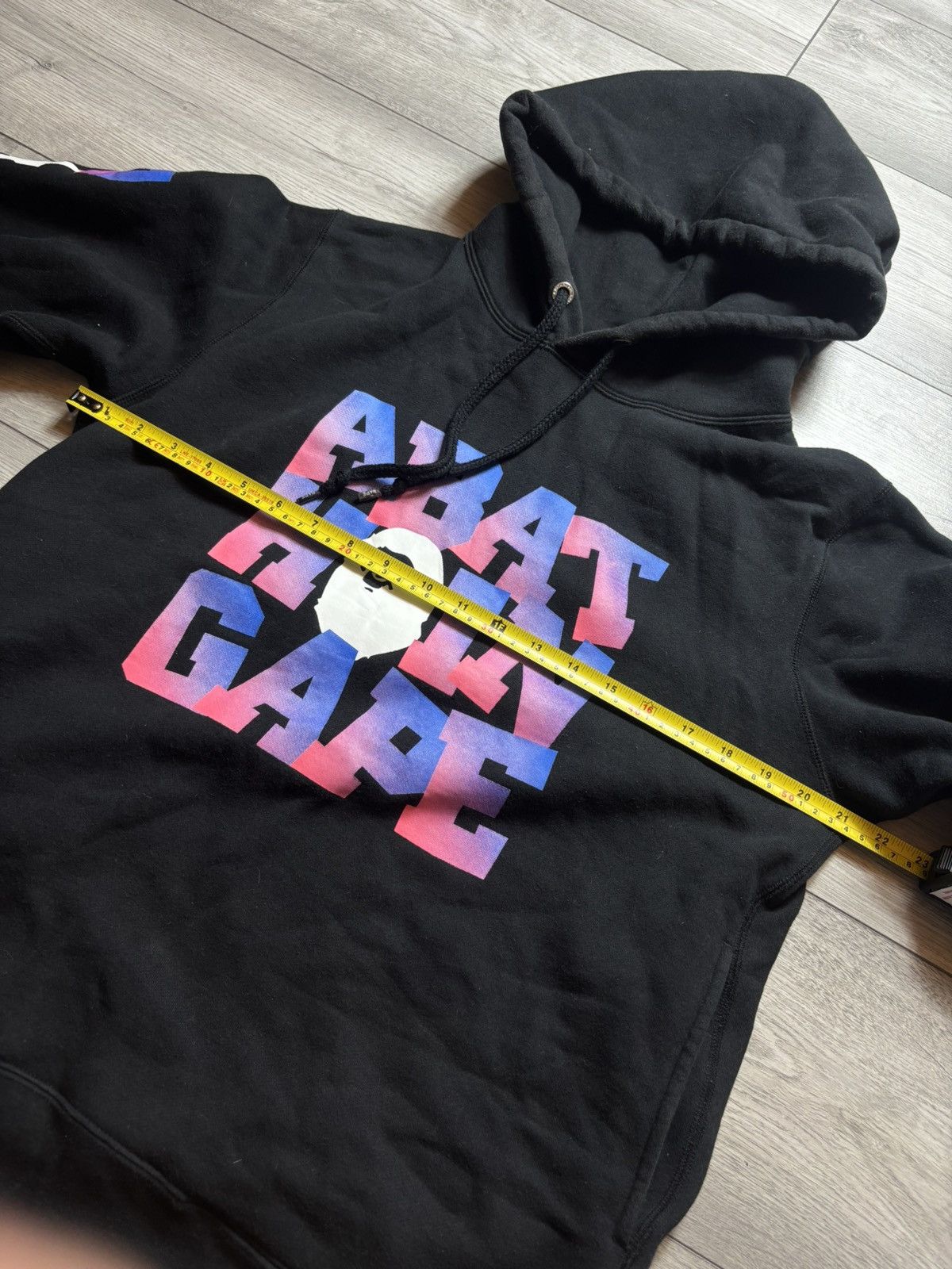Bape Bape spellout pullover hoodie Size US L / EU 52-54 / 3 - 11 Thumbnail