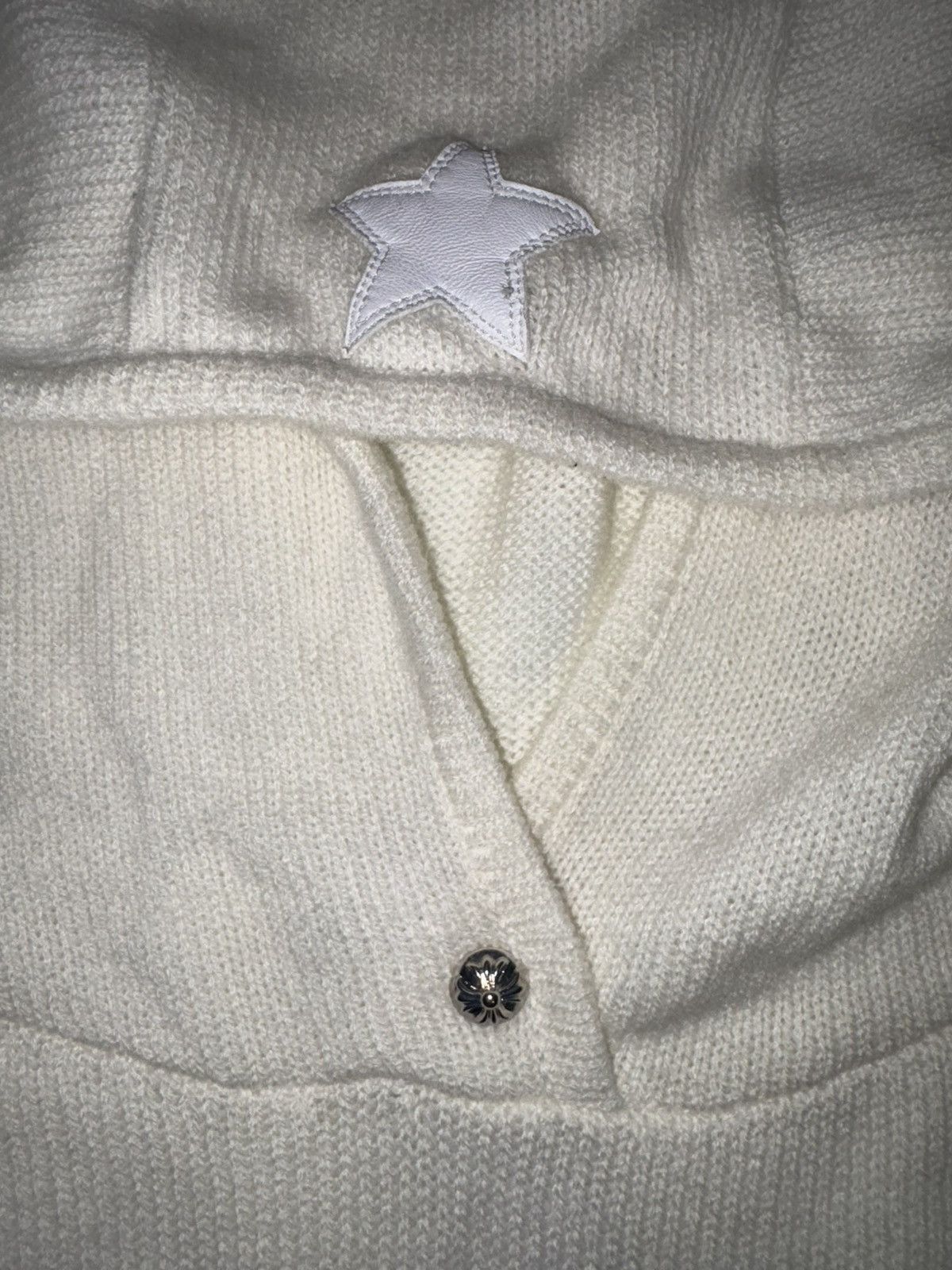 Chrome Hearts *RARE* CREAM Chrome Hearts Sweater Crop Top Size M / US 6-8 / IT 42-44 - 2 Thumbnail