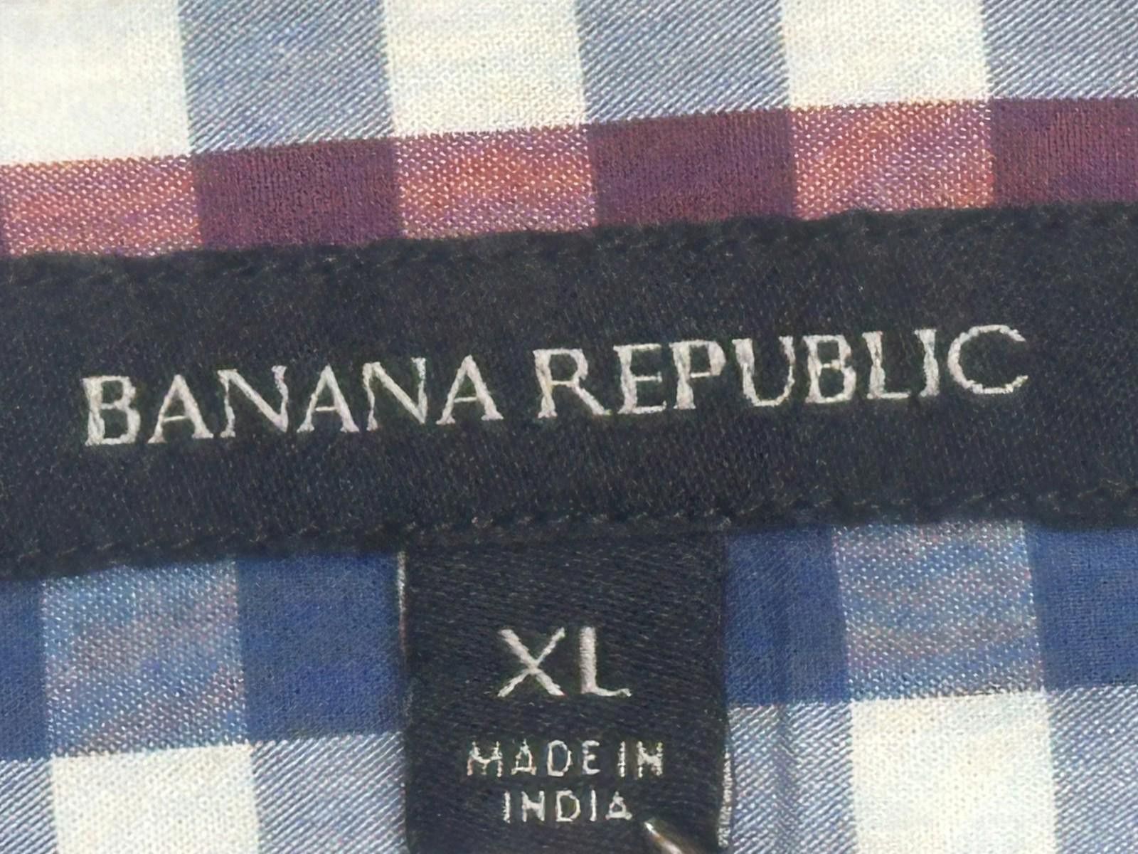 Banana Republic Banana Republic Cotton/Spandex Button Up Multicolor Mens XL Size US XL / EU 56 / 4 - 5 Thumbnail