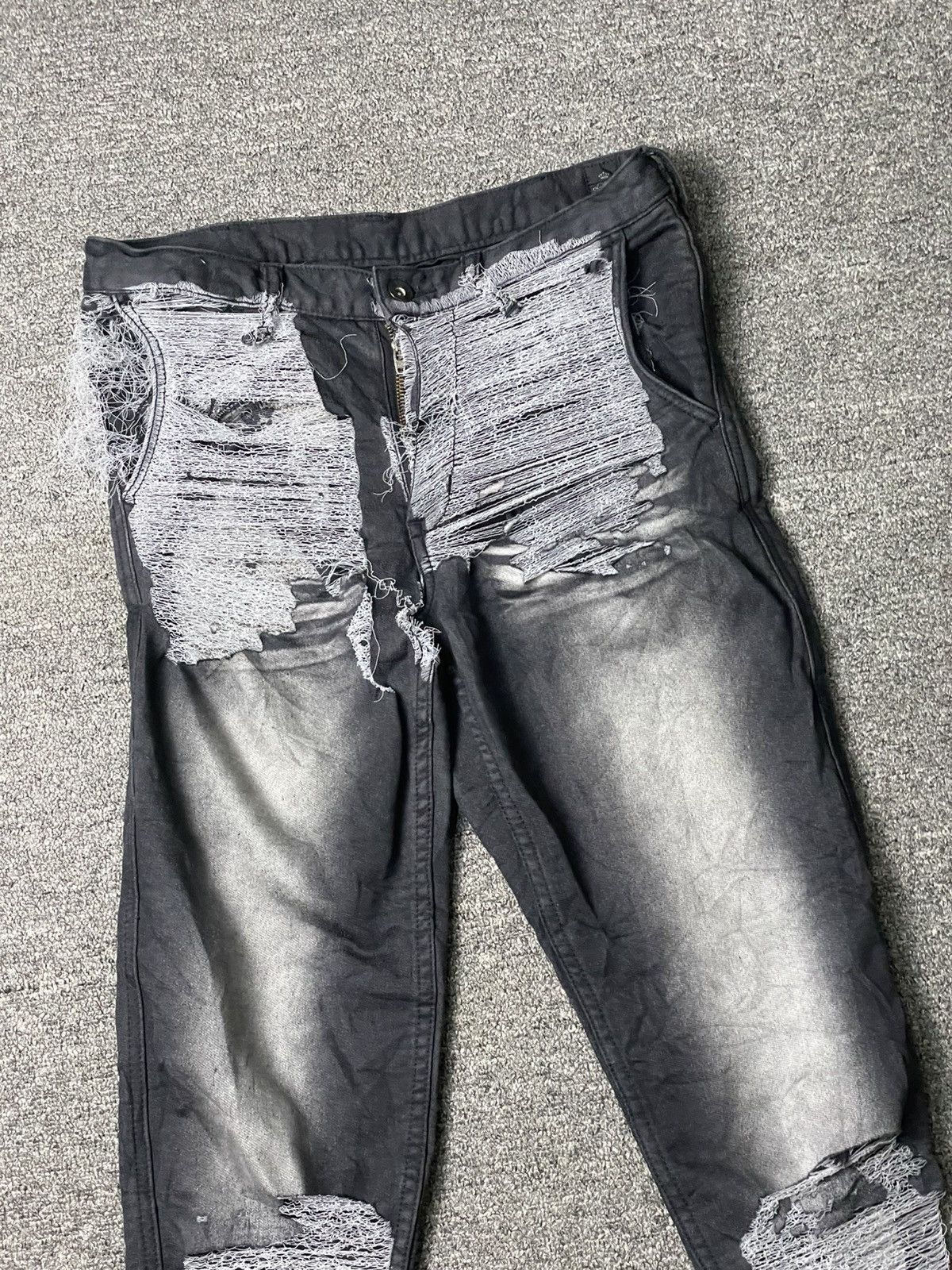Vintage × semanticdesign SEMANTIC DESIGN Distressed Denim Ripped Jeans (101( Size US 28 / EU 44 - 3 Thumbnail