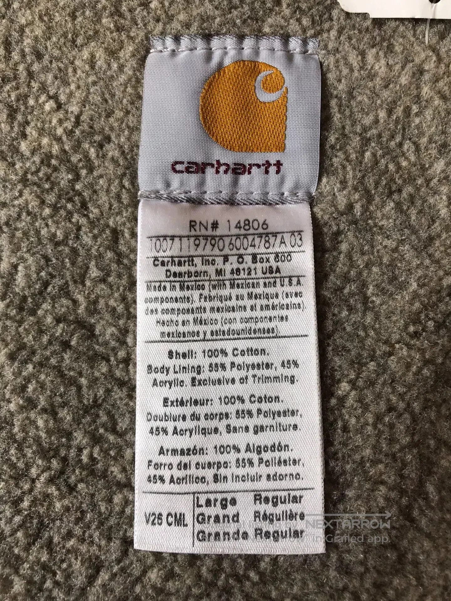Carhartt Carhartt V26 CML Canvas Work Vest. Size US L / EU 52-54 / 3 - 9 Thumbnail