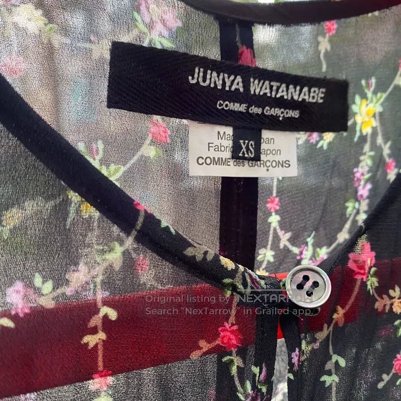 Junya Watanabe Tiny floral print pleated dress