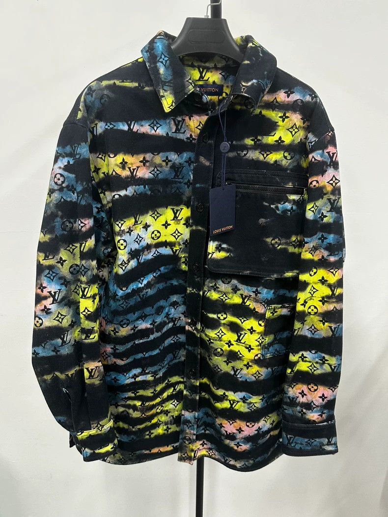 Louis Vuitton Colorful Long Sleeve Denim Shirt- DMC