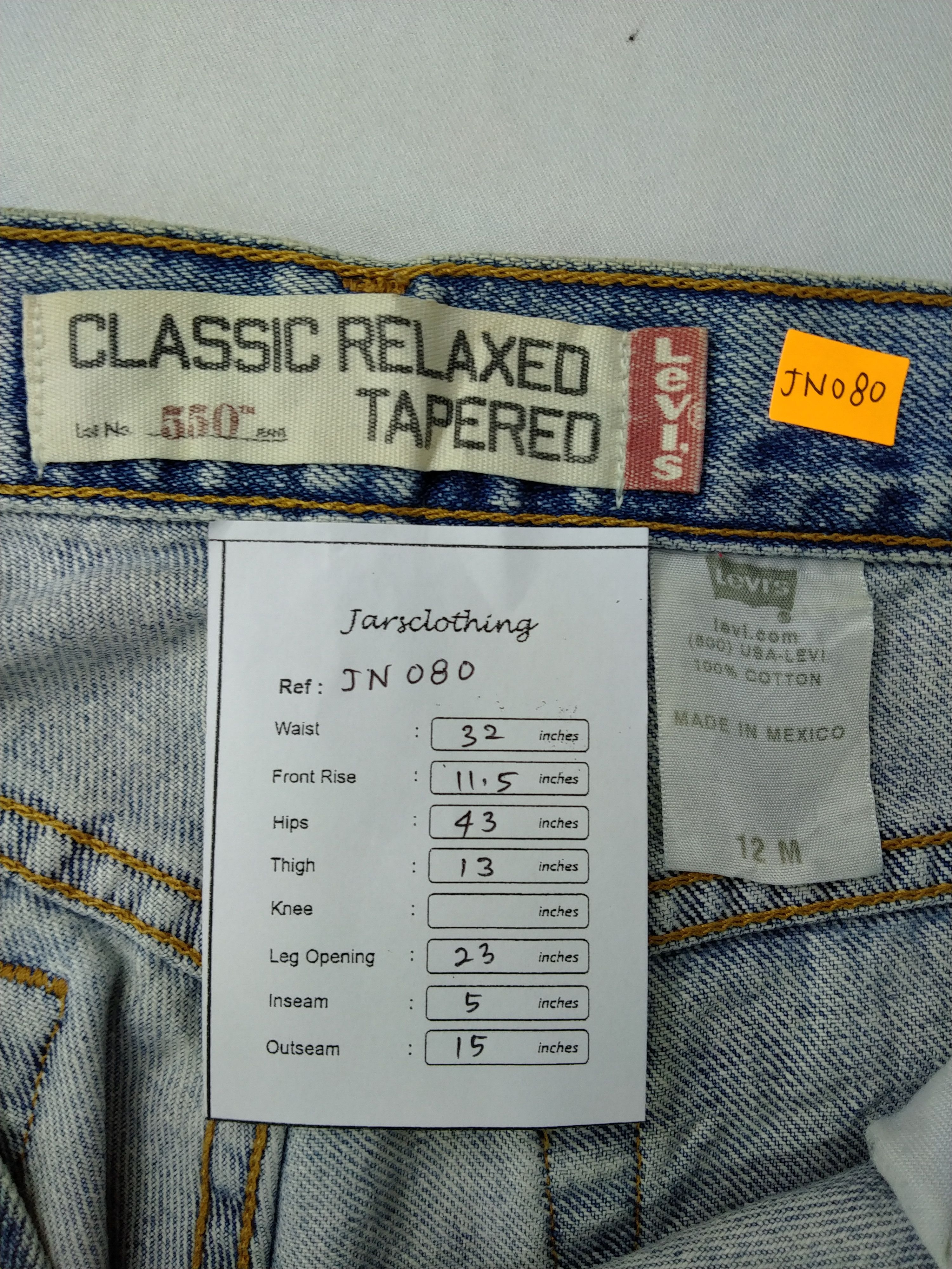 Levi's Vintage Levi's 550 Classic Relaxed Tapered Denim -JN080 Size US 32 / EU 48 - 6 Thumbnail