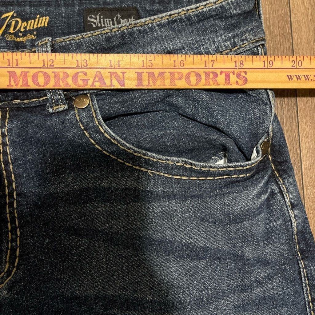 Wrangler Wrangler “Rock 4 denim” Slim Boot Denim Jeans 36x3 Size US 36 / EU 52 - 4 Thumbnail
