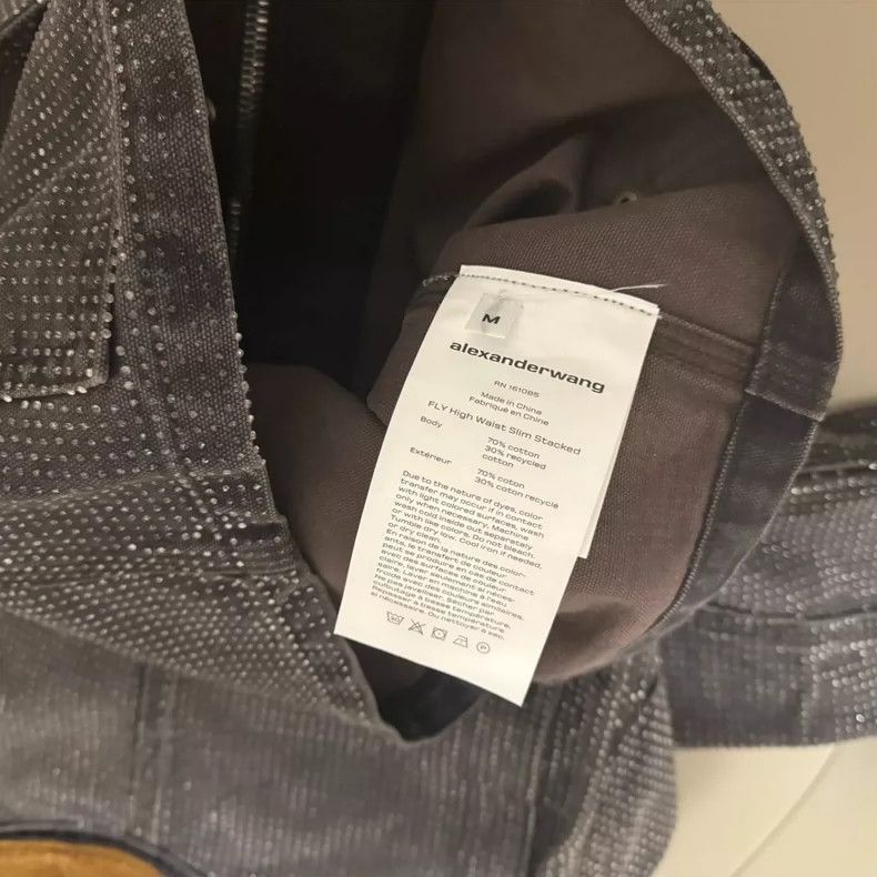 Alexander Wang Alexander Wang Crystal Studded Denim Jacket- Size M / US 6-8 / IT 42-44 - 7 Thumbnail