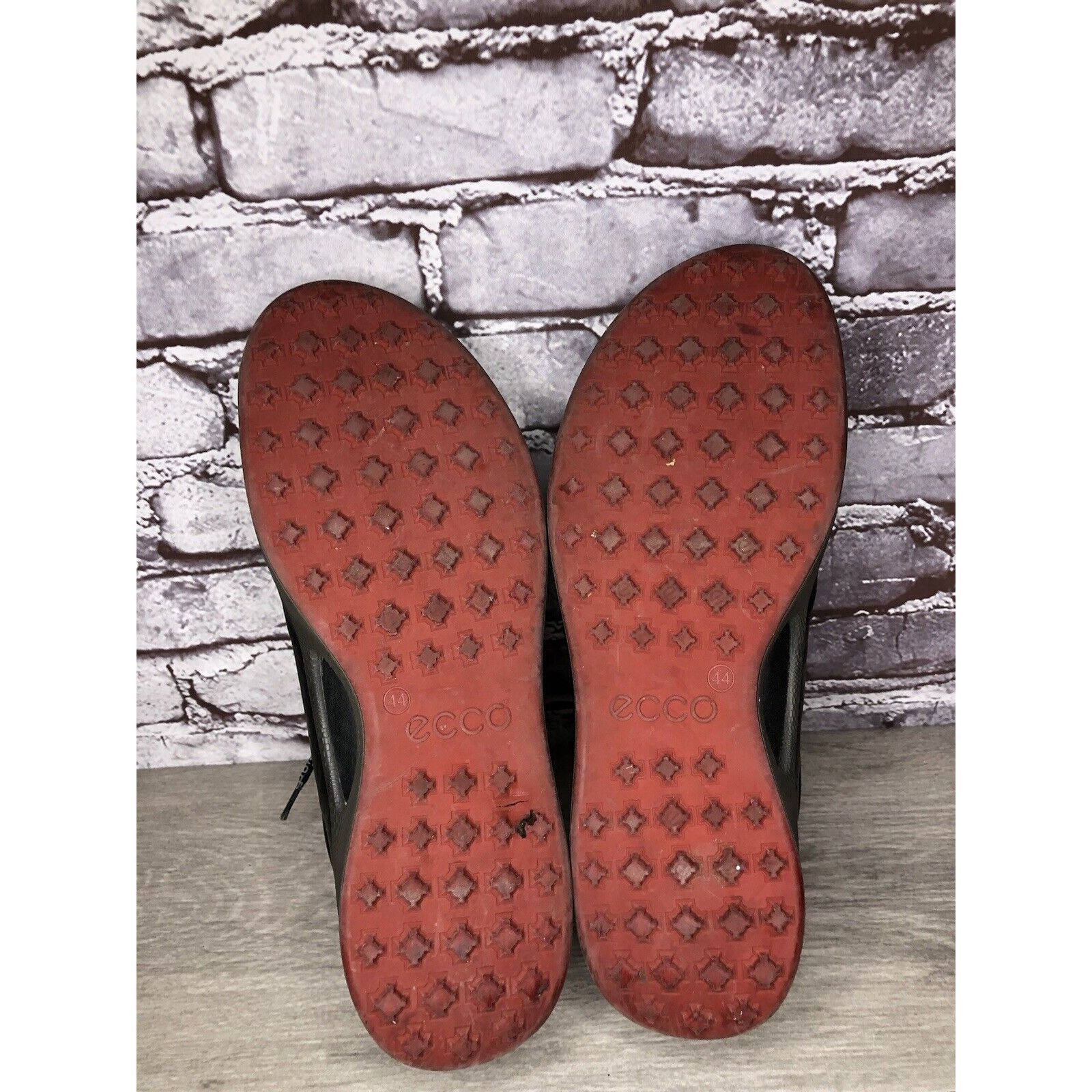Ecco ECCO Biom Black Yak Leather Spikeless Red Casual Golf Shoes Size US 11 / EU 44 - 17 Thumbnail