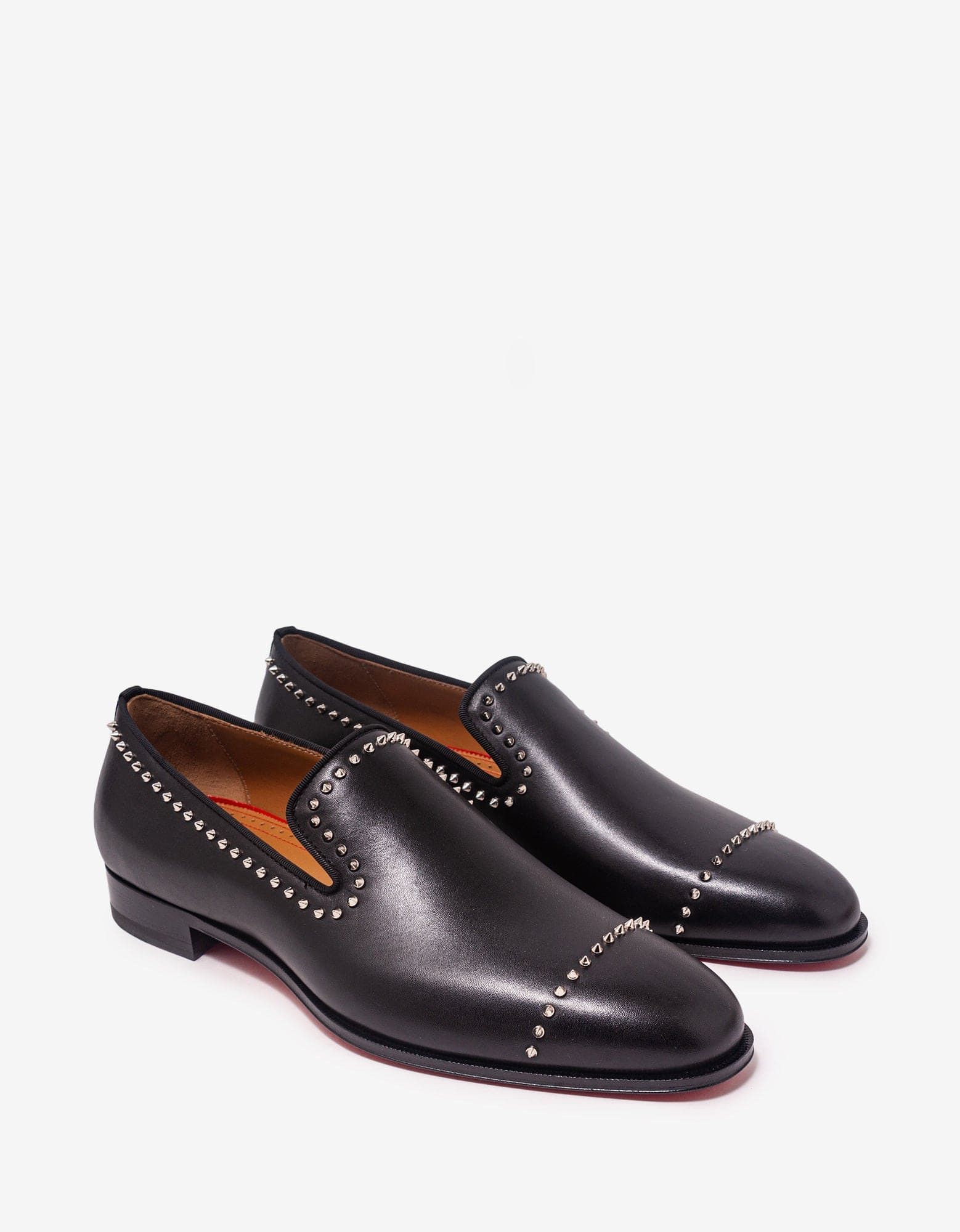 image of Christian Louboutin Dandy Cloo Flat Black Loafers, Men's (Size 8)