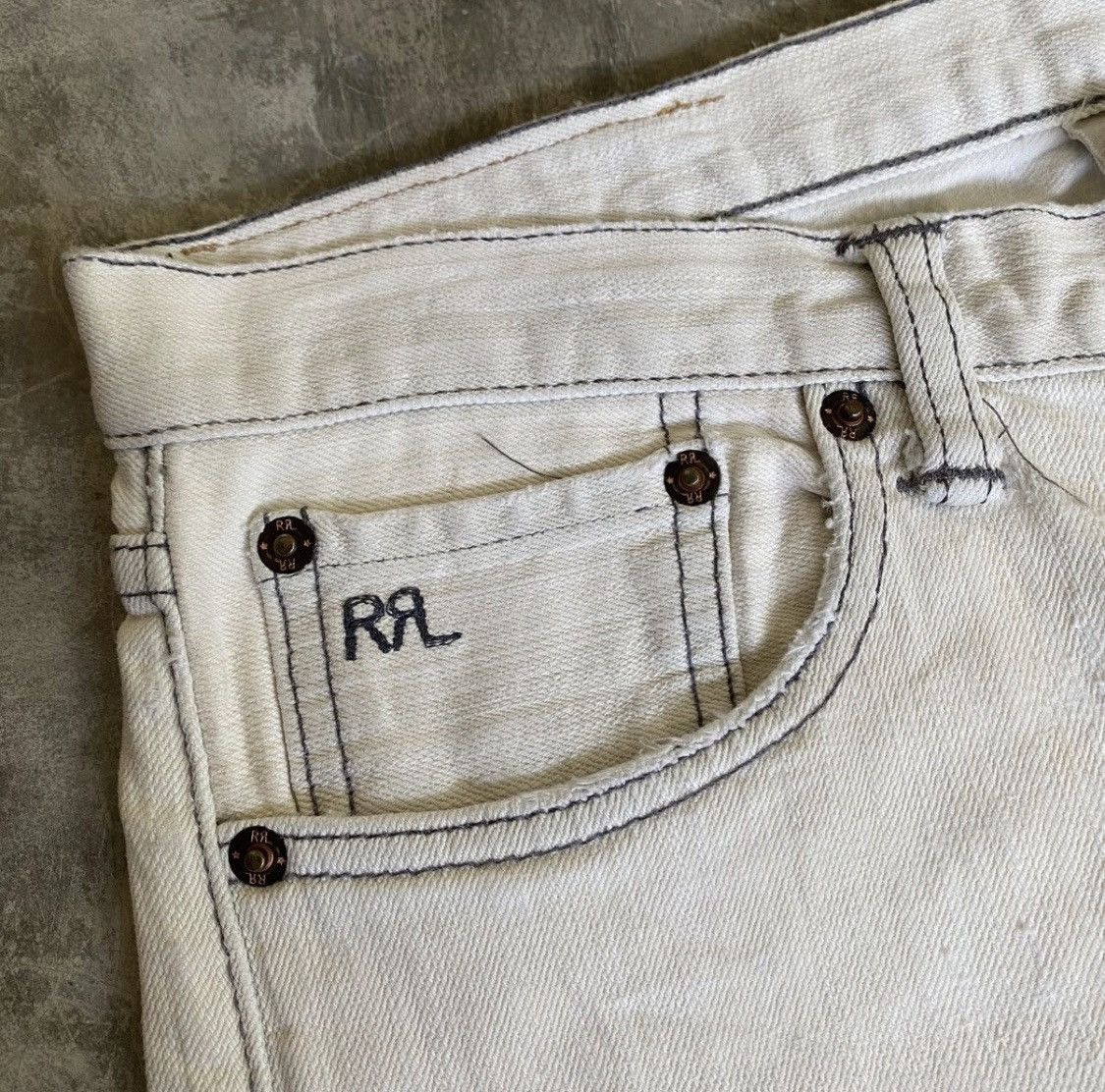 RRL Ralph Lauren Vintage Double RRL Ralph Lauren Stretch Skiny Fit Denim Size US 29 - 5 Thumbnail