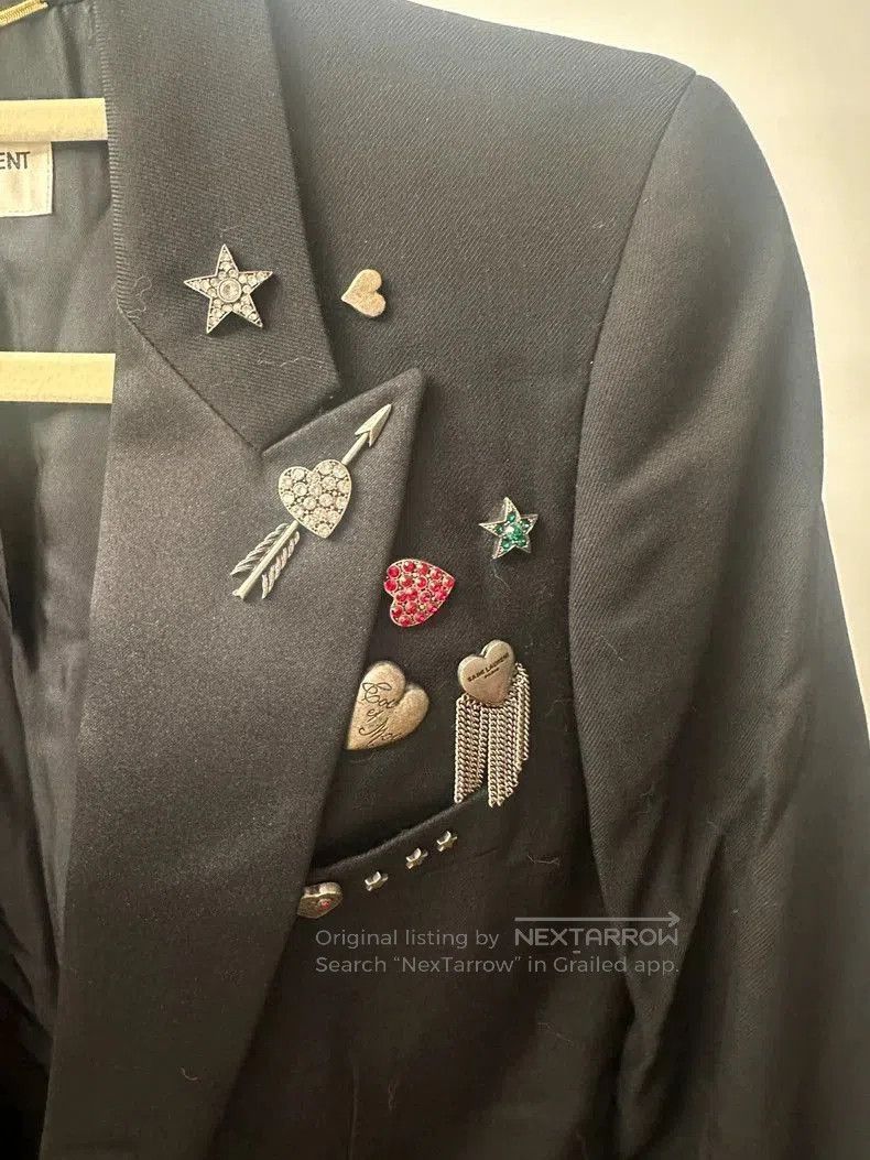 Saint Laurent Paris Saint Laurent Women's Blazer with Badges. Size US M / EU 48-50 / 2 - 5 Thumbnail