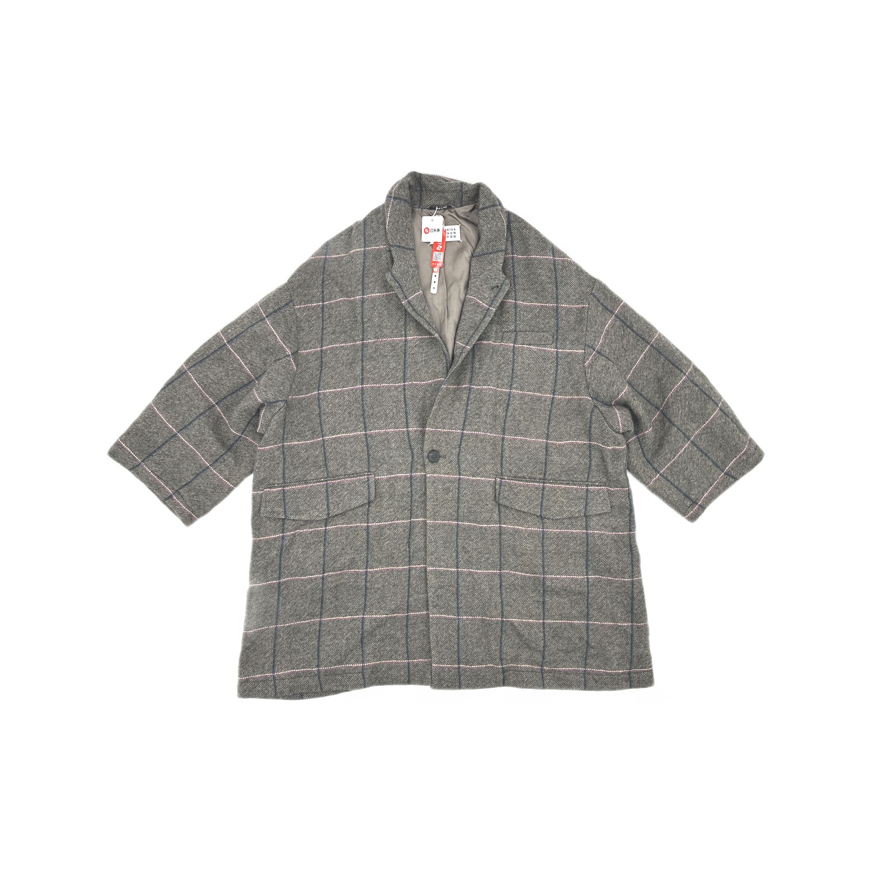 Maison Margiela Maison Margiela Checkered Wool Coat Size 36 Size XS / US 0-2 / IT 36-38 - 1 Thumbnail