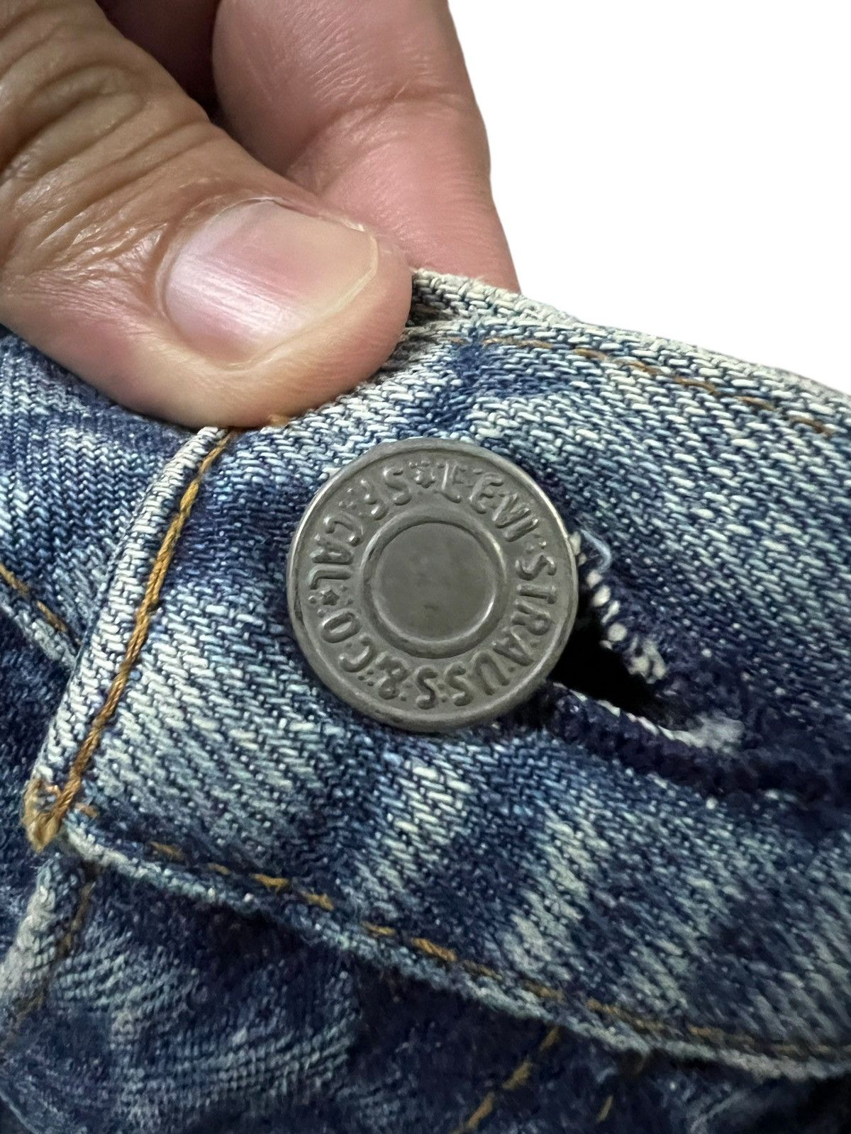 Levi's Vintage Levis 502 Big E Selvedge Faded Distressed Jean Size US 28 / EU 44 - 12 Thumbnail