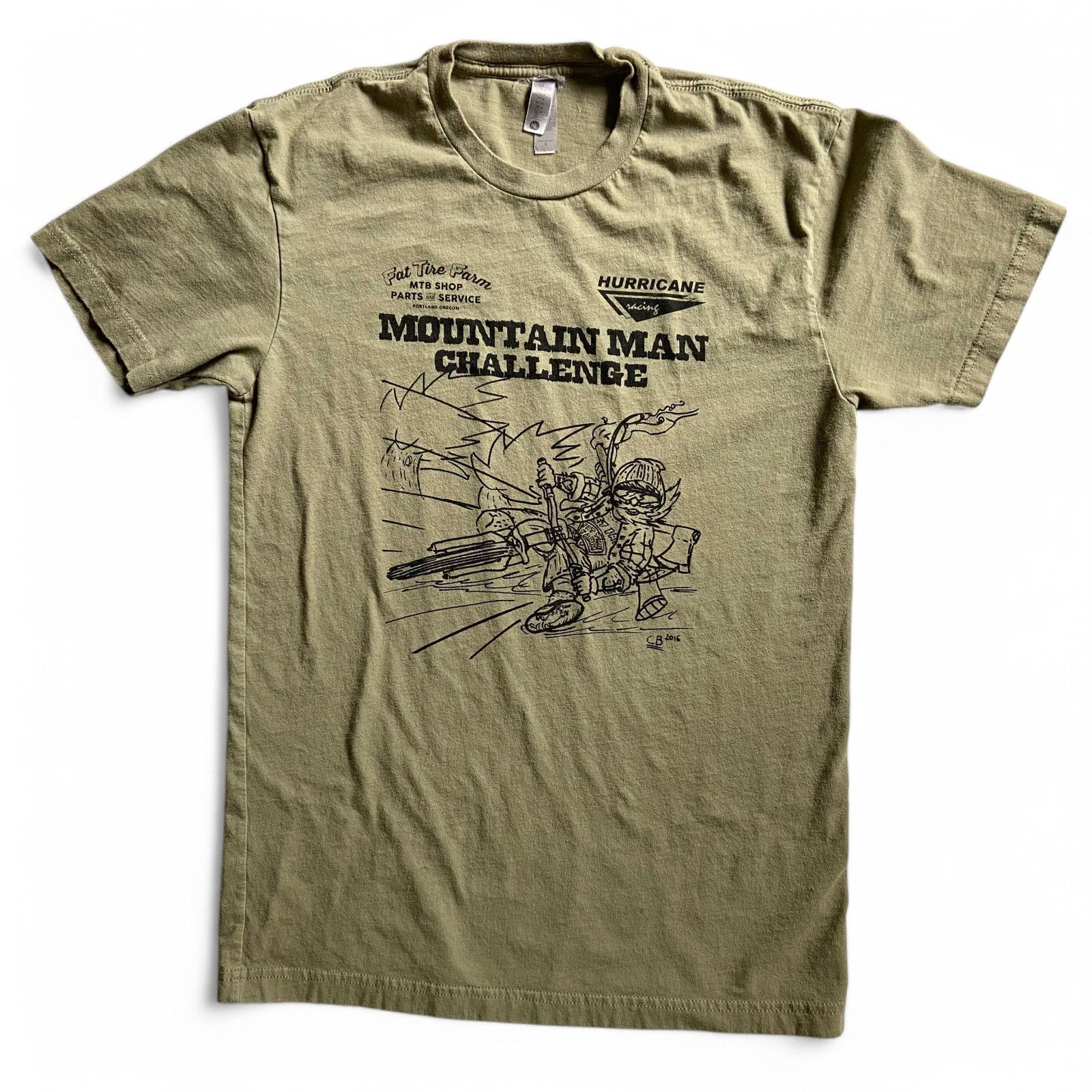 Next Level Mountain Man Challenge T Shirt Bike Racing Fat Tire Farm Sm Size US S / EU 44-46 / 1 - 7 Thumbnail