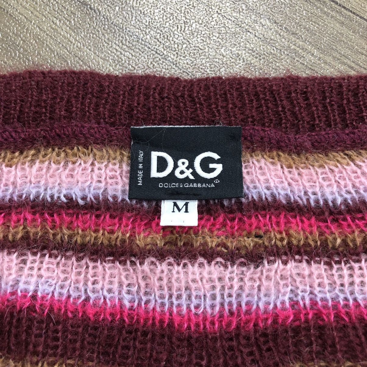 Dolce & Gabbana 2000s Dolce & Gabbana D&G Striped Mohair Knit Sweater Luxury Size US M / EU 48-50 / 2 - 7 Thumbnail