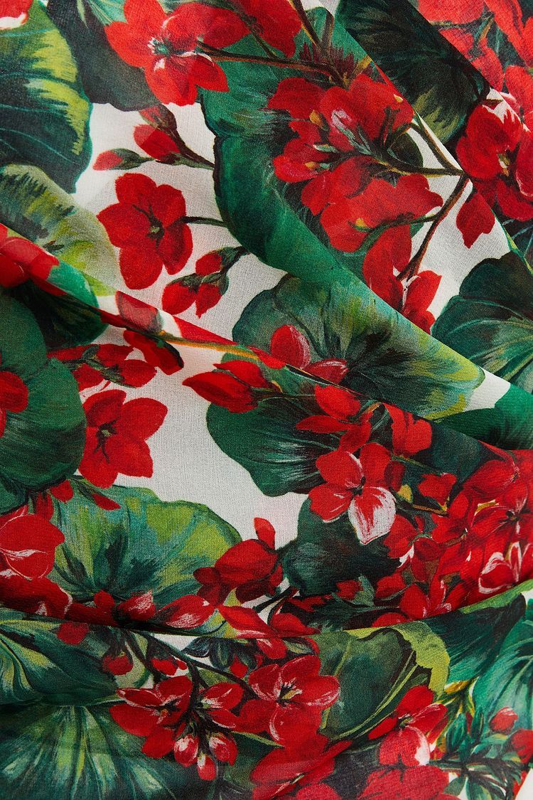 Dolce & Gabbana o1y0925 Floral-Print Crop Top in Multicolor Size XS / US 0-2 / IT 36-38 - 4 Thumbnail