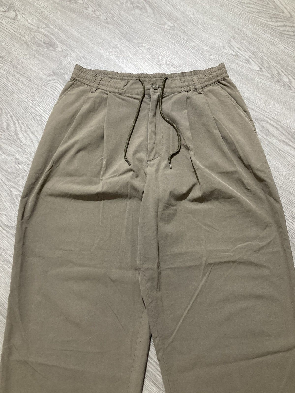 Japanese Brand 2000s Niko And Japanese Loose Ballon Pants Designer Beige Size US 31 - 2 Thumbnail