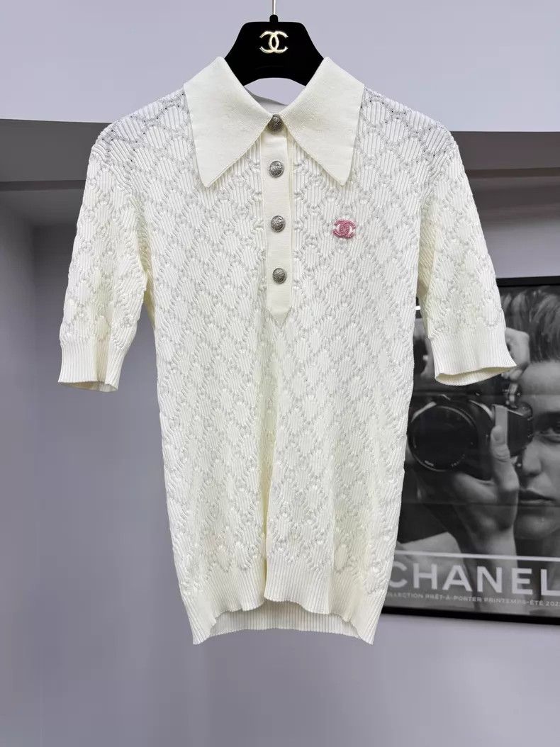 Chanel Chanel White diamond check lapel Size XS / US 0-2 / IT 36-38 - 1 Thumbnail