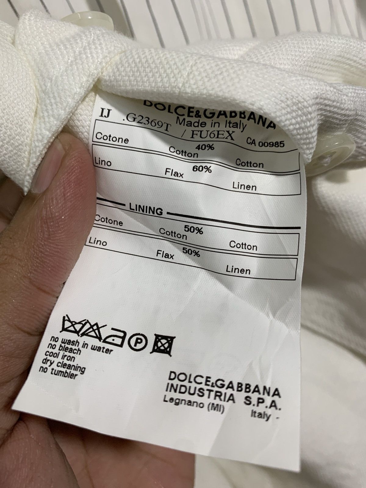 Dolce & Gabbana 🔥D&G ITALY 5 POCKETS WHITE JACKETS Size US M / EU 48-50 / 2 - 9 Thumbnail