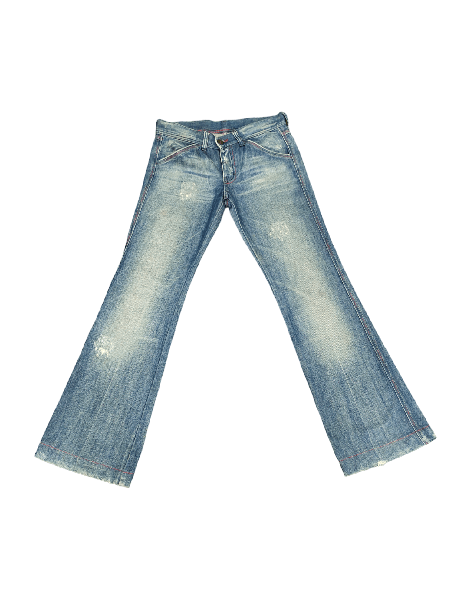 Diesel Flare Jeans Diesel Distress Denim Boot Cut Streetwear Size US 27 - 3 Thumbnail