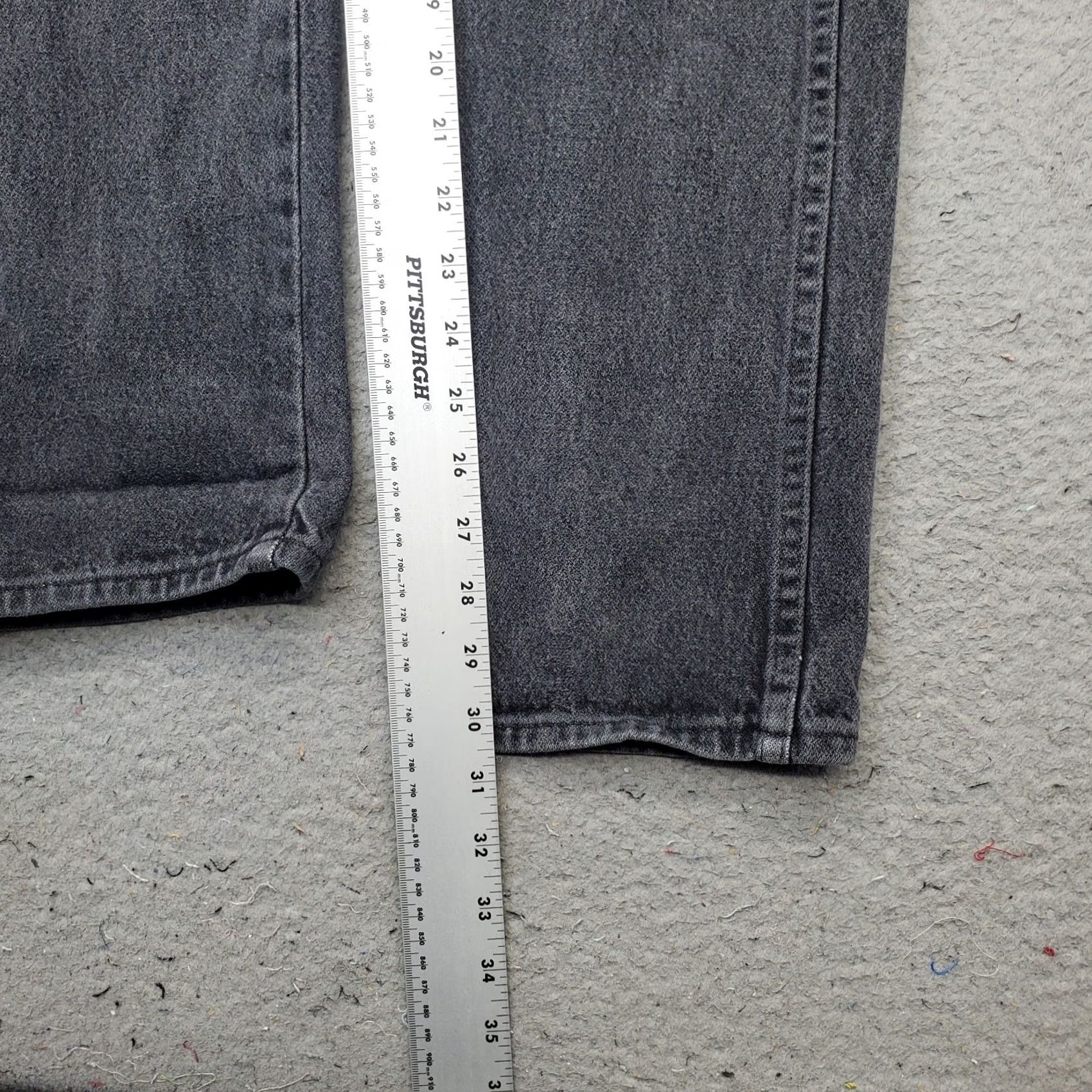 Wrangler Wrangler Jeans Womens 7x32 Gray Denim Dark Wash Streetwear Straight Leg Outdoor Jeans Size 28" / US 6 / IT 42 - 4 Thumbnail
