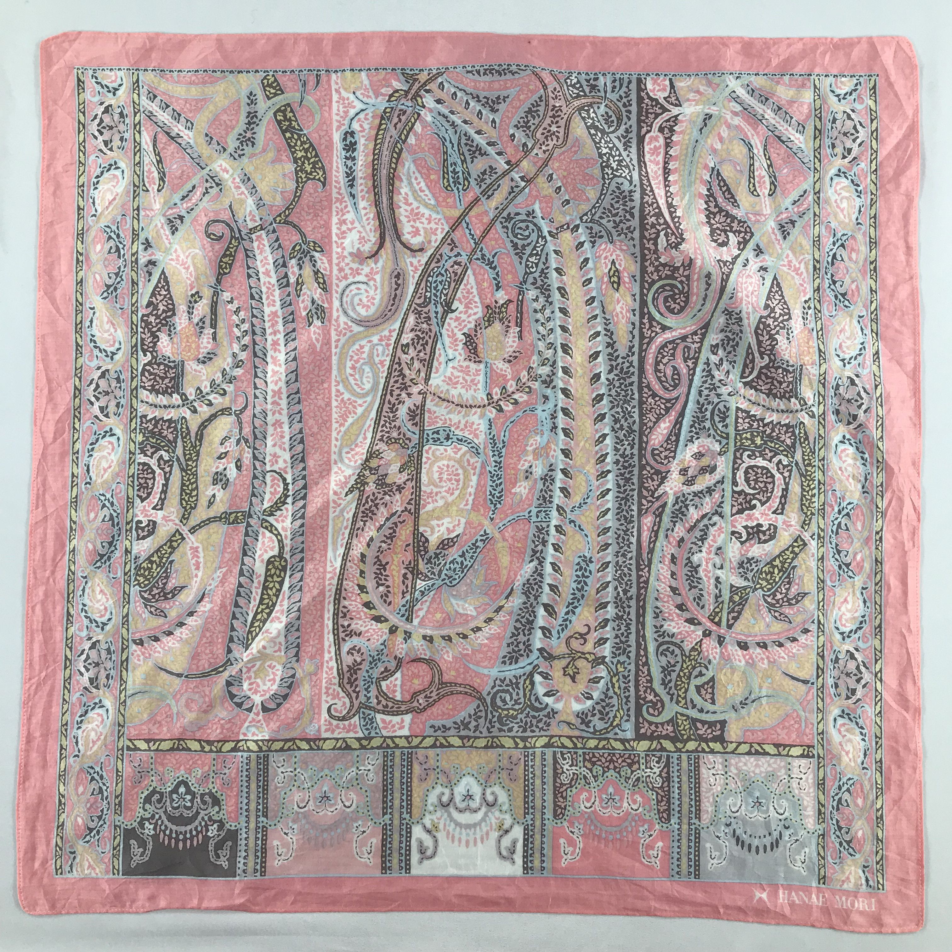 Hanae Mori Hanae Mori Bandana / Handkerchief / Neckerchief - S2077 Size ONE SIZE - 1 Thumbnail