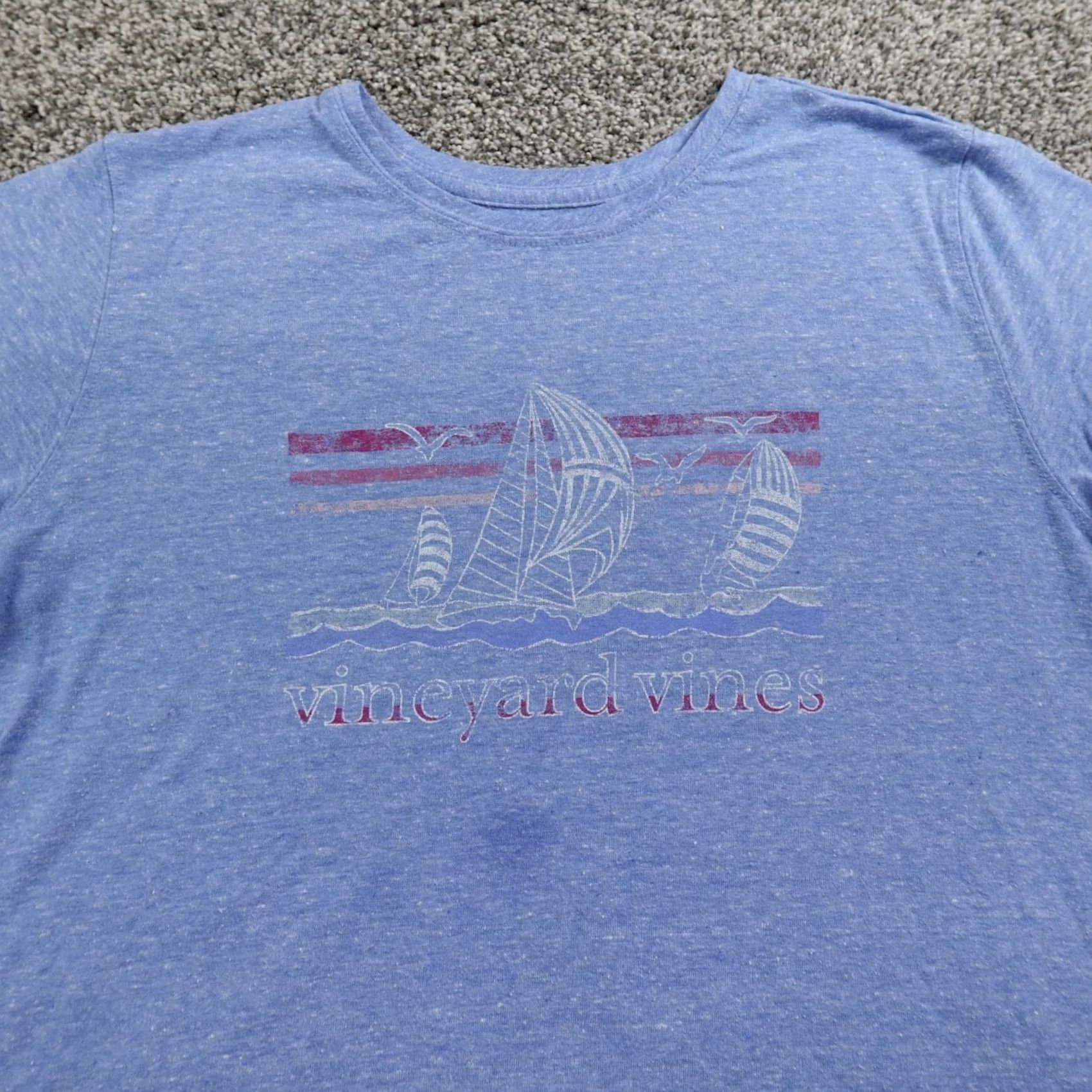 Vineyard Vines Vineyard Vines Shirt Womens M Blue Sailing Logo Nautical Beach Ocean Surf Preppy Shirt Womens M Blue Nautical Beach Ocean Surf Preppy Size M / US 6-8 / IT 42-44 - 3 Thumbnail