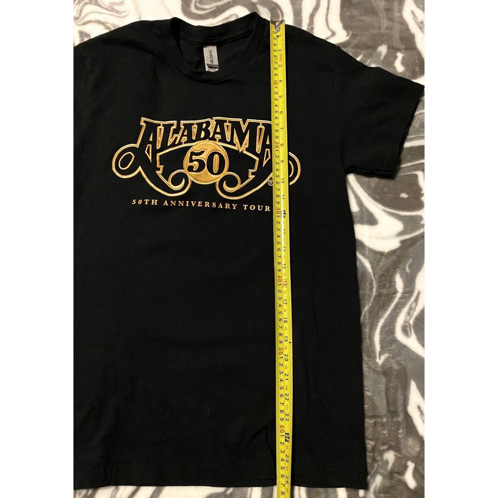 Vintage Alabama Shirt Adult Small Black Gold 50th Anniversary Tour Country Band Tee Shirt S Black Gildan Hammer Men Music Double-Sided 50th Vintage: No Size US S / EU 44-46 / 1 - 6 Thumbnail