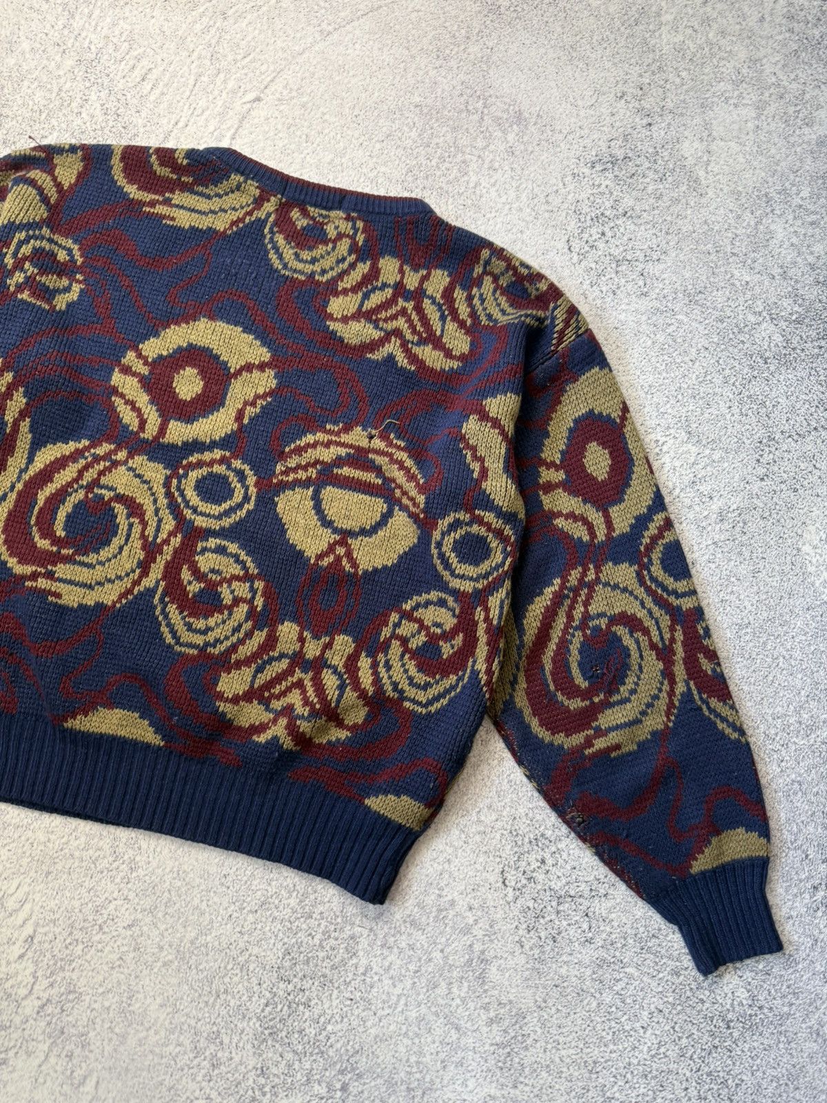 Japanese Brand VINTAGE Uniform Code Mens Crew Neck Geometric Sweater Y2K Size US L / EU 52-54 / 3 - 25 Thumbnail