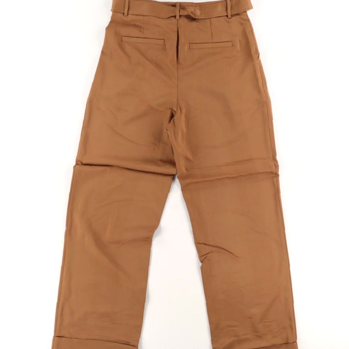 AVEC LES FILLES Avec Les Filles Belted Cuffed Tencel Microfiber Chino Amber Women's 10 Pants Size 32" / US 10 / IT 46 - 4 Thumbnail
