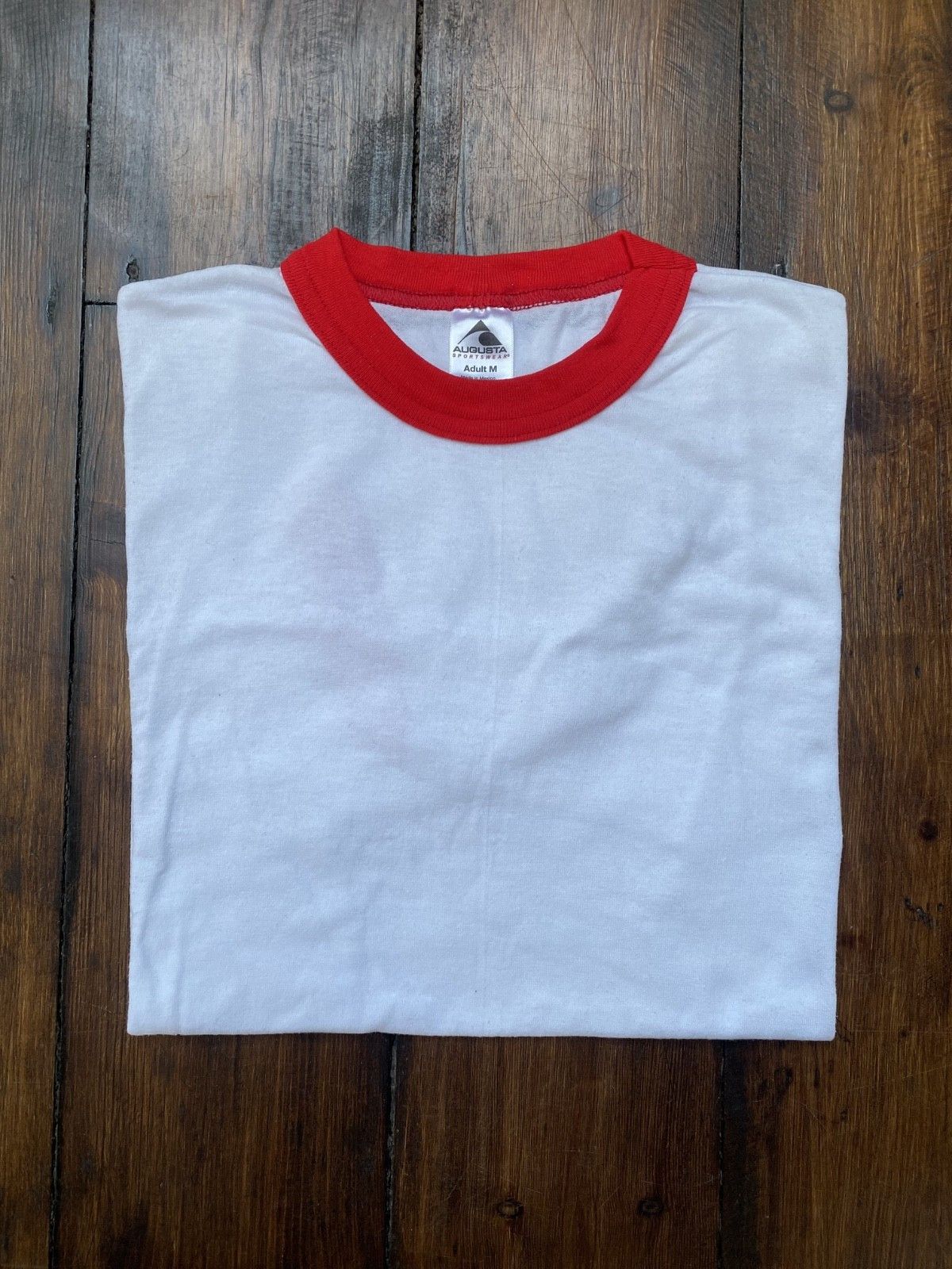 Augusta Sportswear LOT 7 50/50 Jersey Knit Ringer T-Shirts #710 Size US M / EU 48-50 / 2 - 5 Thumbnail