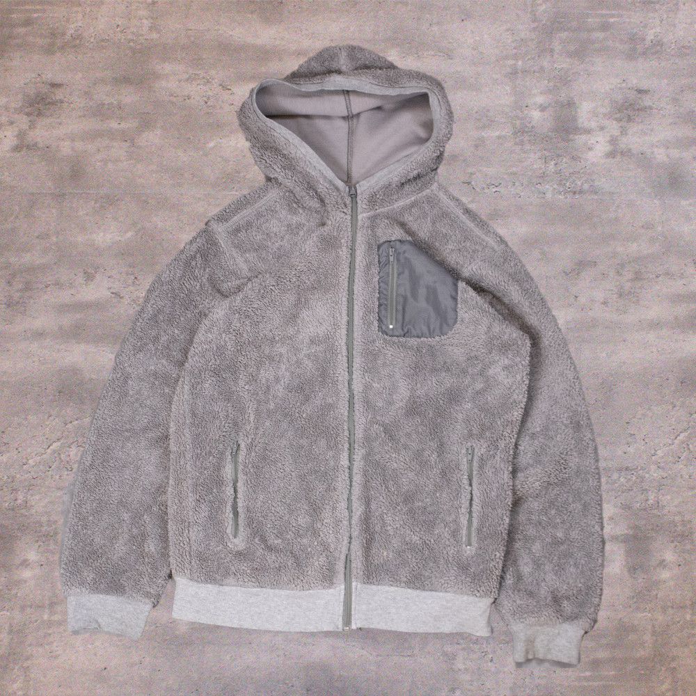 Vintage The Jean People Grey Retro X Deep Pile Hooded Fleece Jacket Size US S / EU 44-46 / 1 - 1 Thumbnail