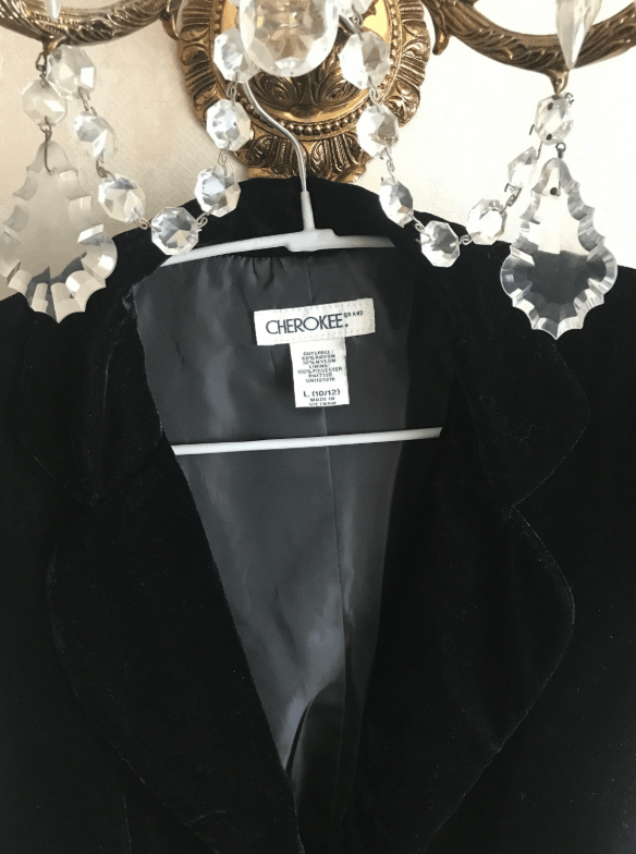 Cherokee 90s Vintage Black Velvet Bolero by Cherokee. Size XS / US 0-2 / IT 36-38 - 2 Thumbnail