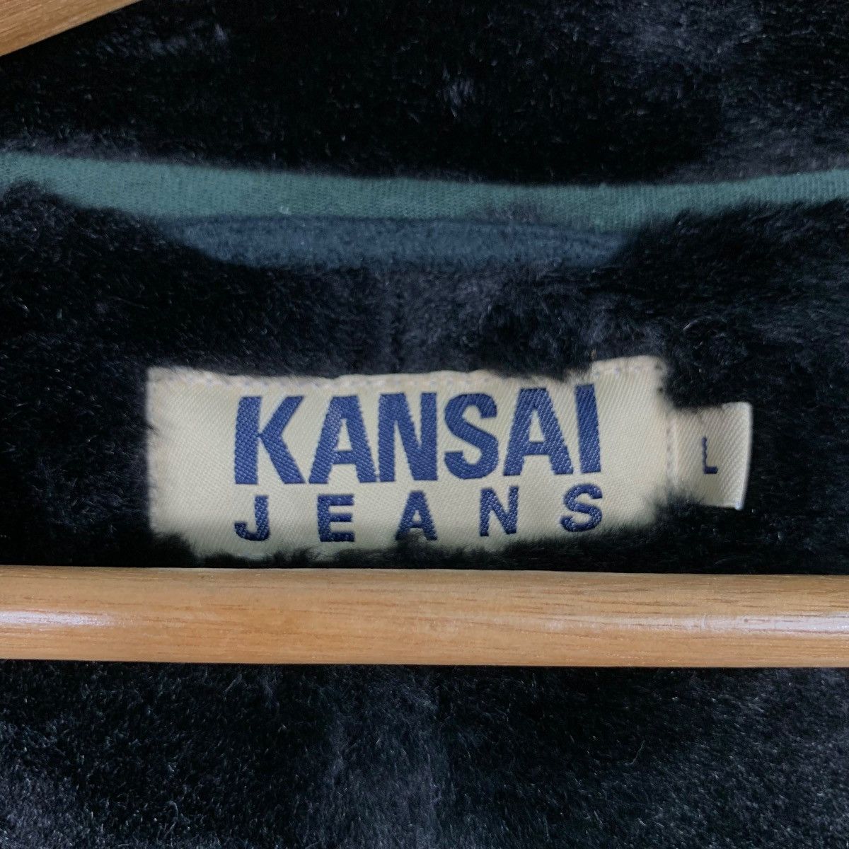 Kansai Yamamoto KANSAI JEANS Faux Fur Leather Jacket #2305-C102 Size US L / EU 52-54 / 3 - 15 Thumbnail