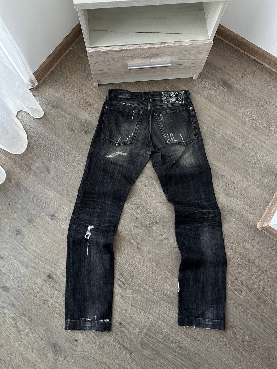Dolce & Gabbana × Vintage Vintage Dolce Gabbana Denim Black Power Pants Size US 30 / EU 46 - 9 Thumbnail