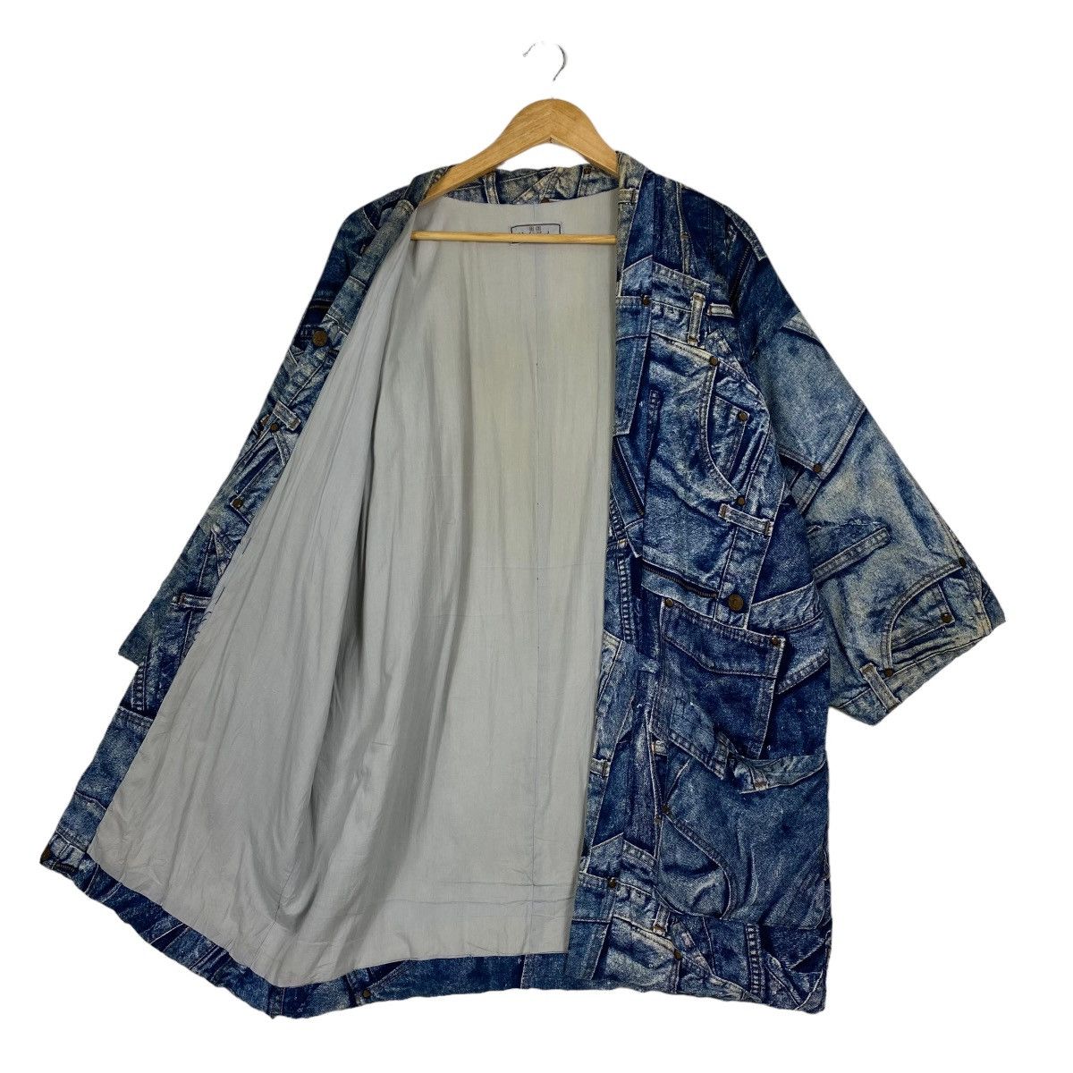 Indigo 💥RARE💥 Ice Berg Printed Kimono Hanten Size US M / EU 48-50 / 2 - 10 Thumbnail