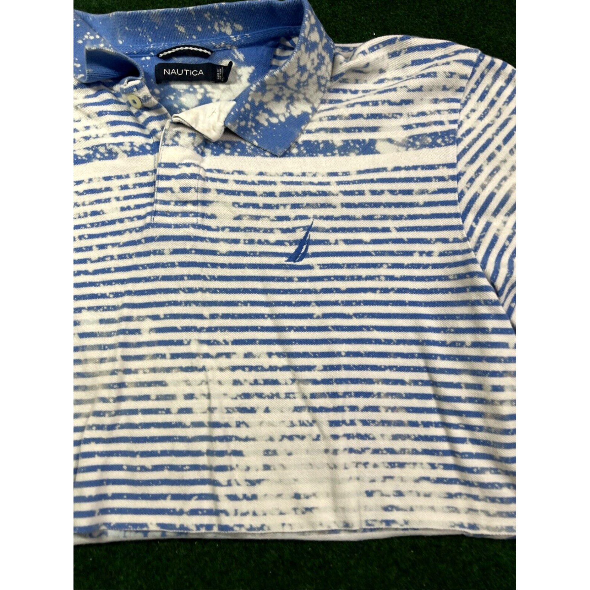 Nautica Bleached Nautica Polo Crop Top Size Large Fast Shipping Custom Dyed Size L / US 10 / IT 46 - 4 Thumbnail