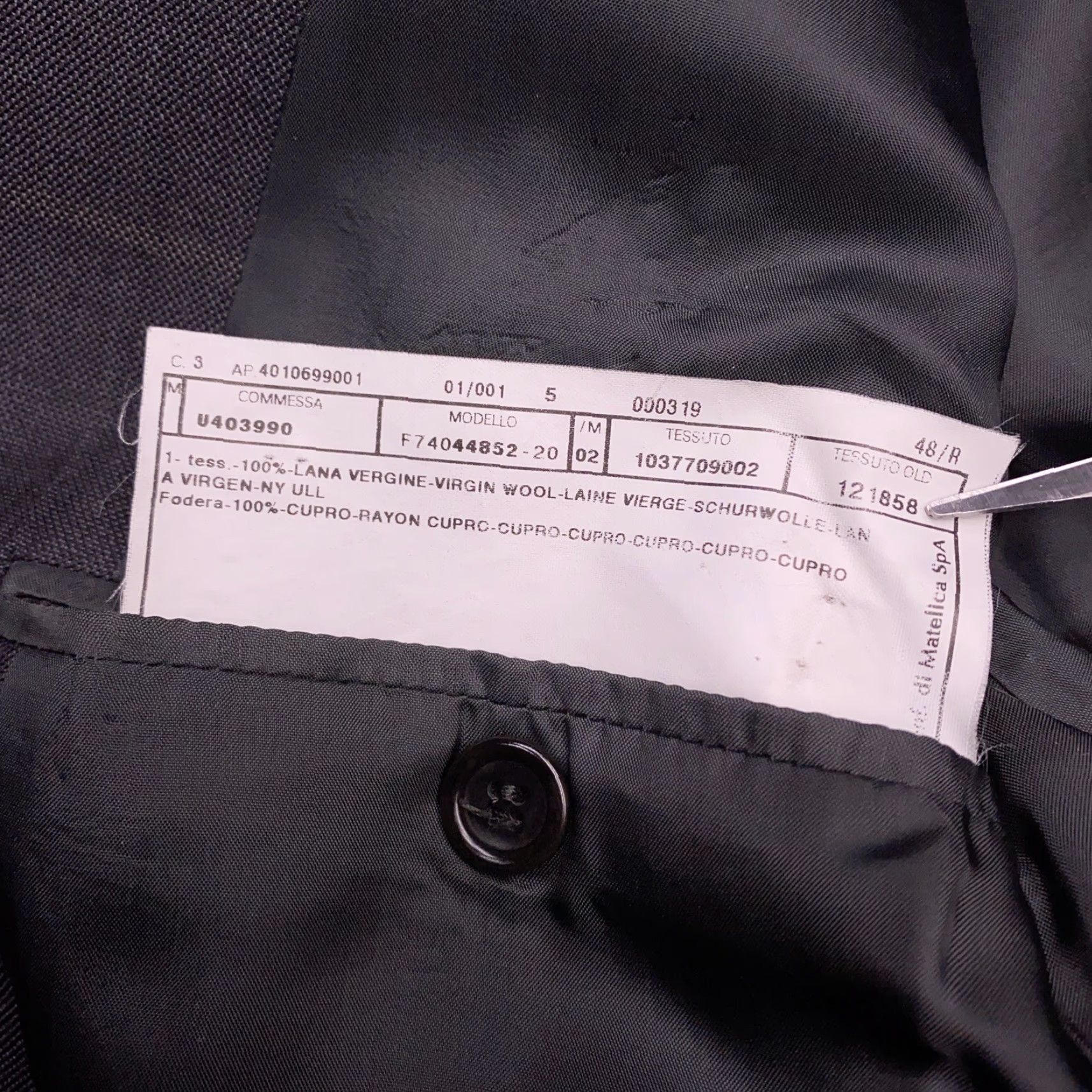 Armani Armani Collezioni Blazer Mens 48R (40R) Gray Plaid Wool Italy Size 48R - 6 Thumbnail