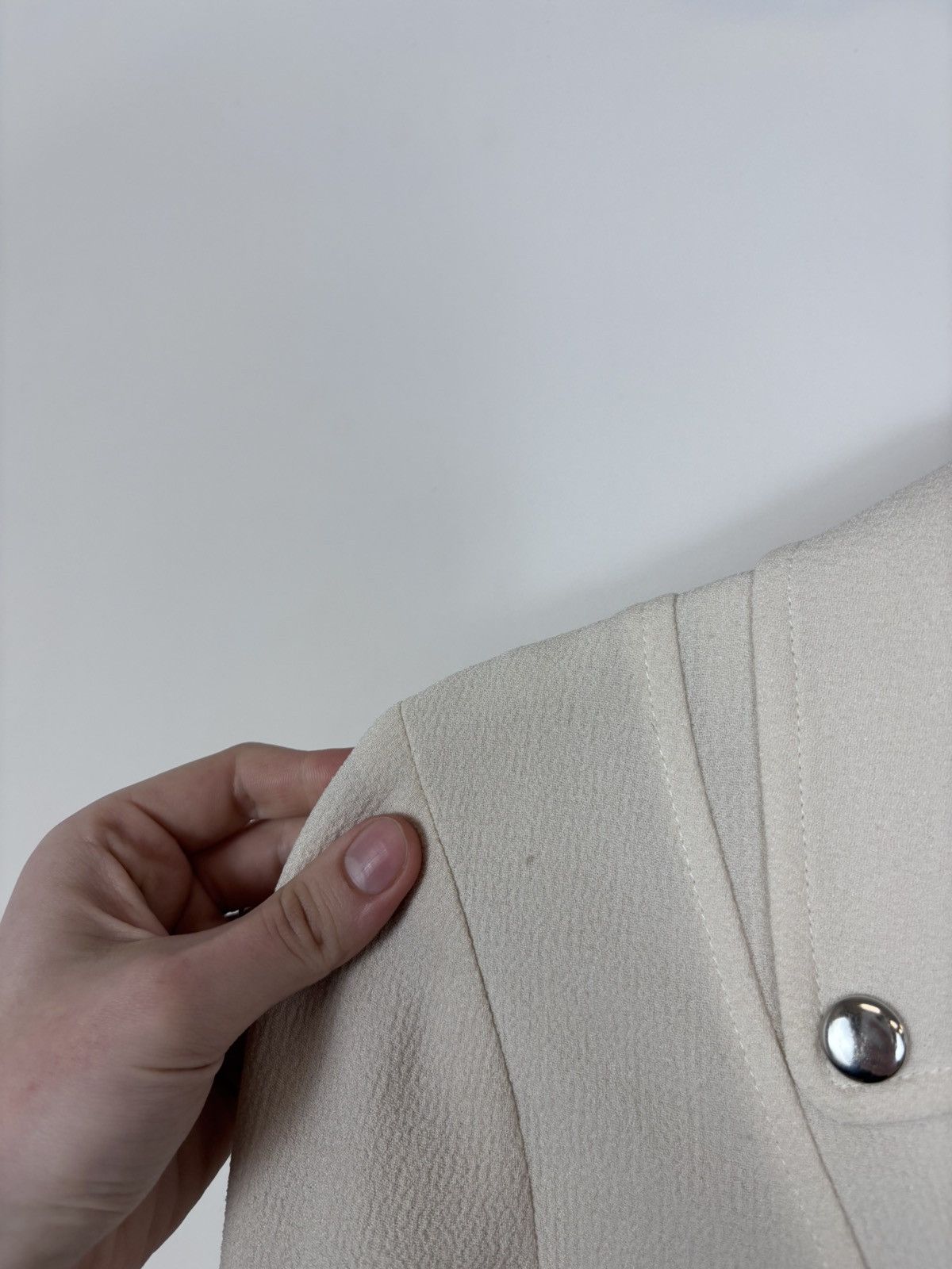 Aritzia Wilfred Aritzia Montesson Women’s Beige Ivory Moto Jacket Size S / US 4 / IT 40 - 19 Thumbnail