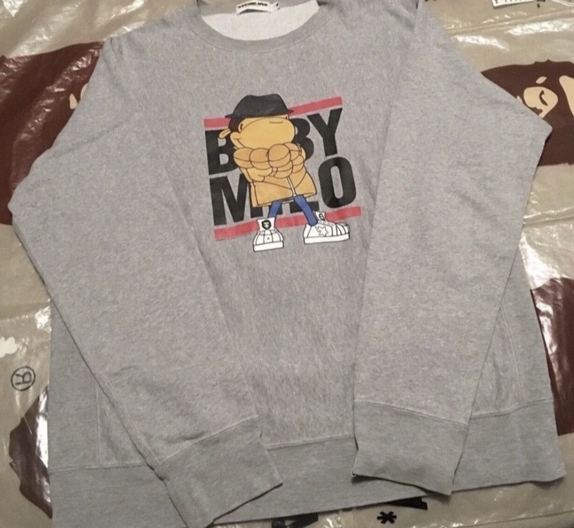 Bape Bape Baby Milo crew neck pullover sweatshirt Size US L / EU 52-54 / 3 - 1 Thumbnail