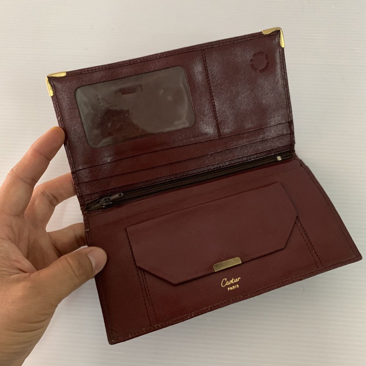 Cartier Cartier Vintage Leather Long Wallet Size ONE SIZE - 9 Thumbnail
