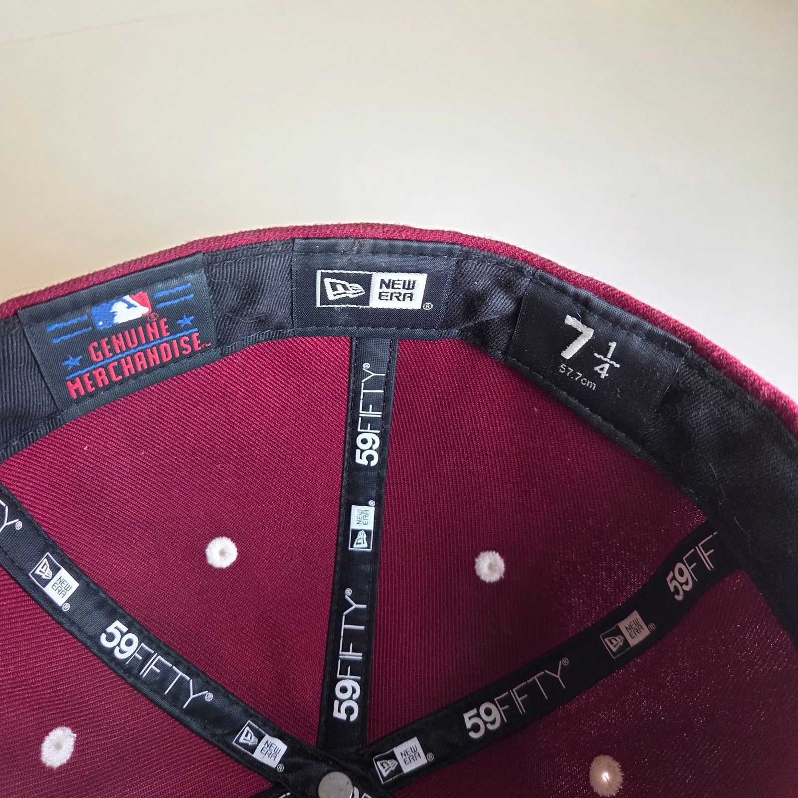 New Era New Era 59FIFTY NY Yankees Fitted Hat 7 1/4 Burgundy Size ONE SIZE - 7 Thumbnail