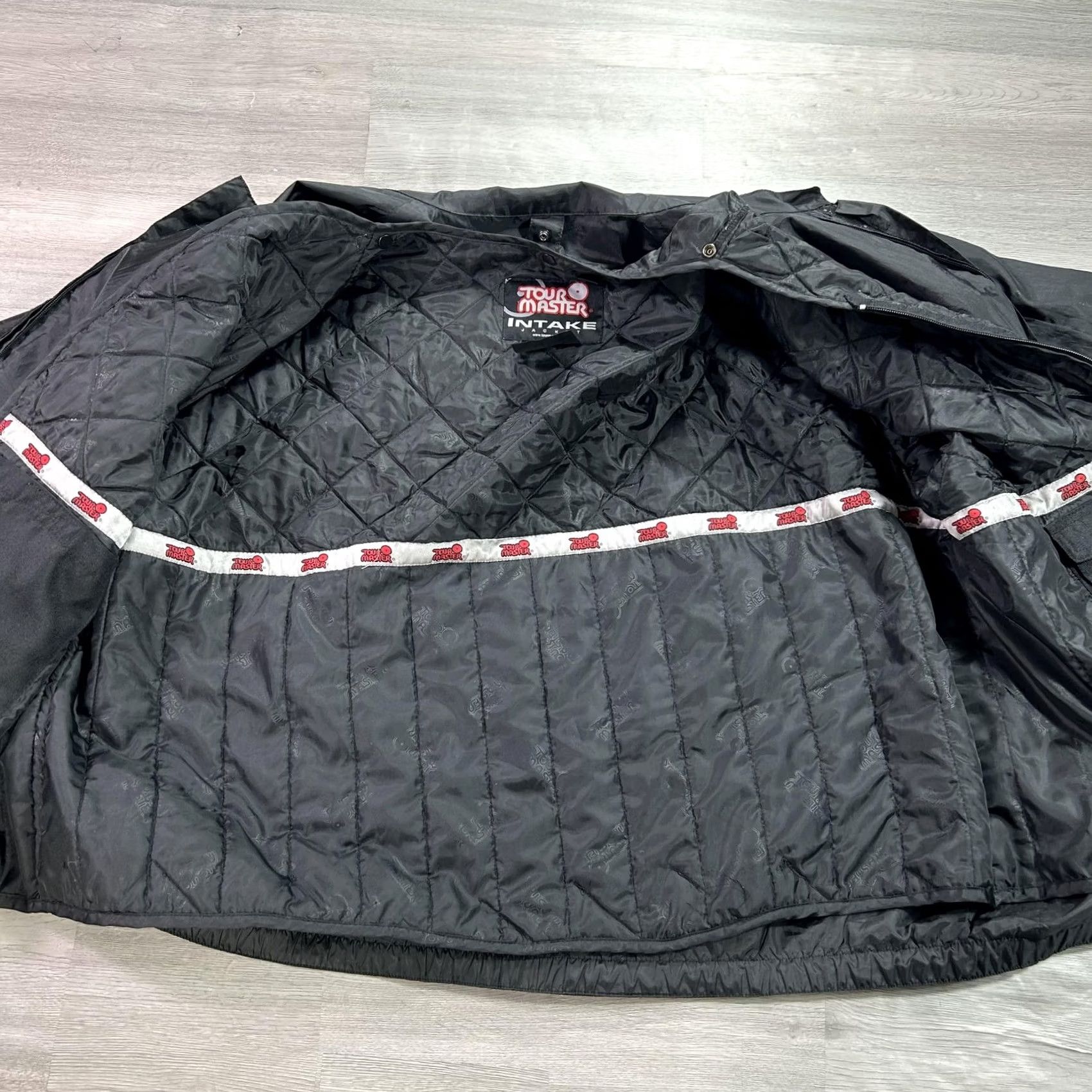 Vintage Tour Master Jacket Mens 3XL Black Intake Quilted Liner Full Zip Motorcycle Size US XXL / EU 58 / 5 - 3 Thumbnail