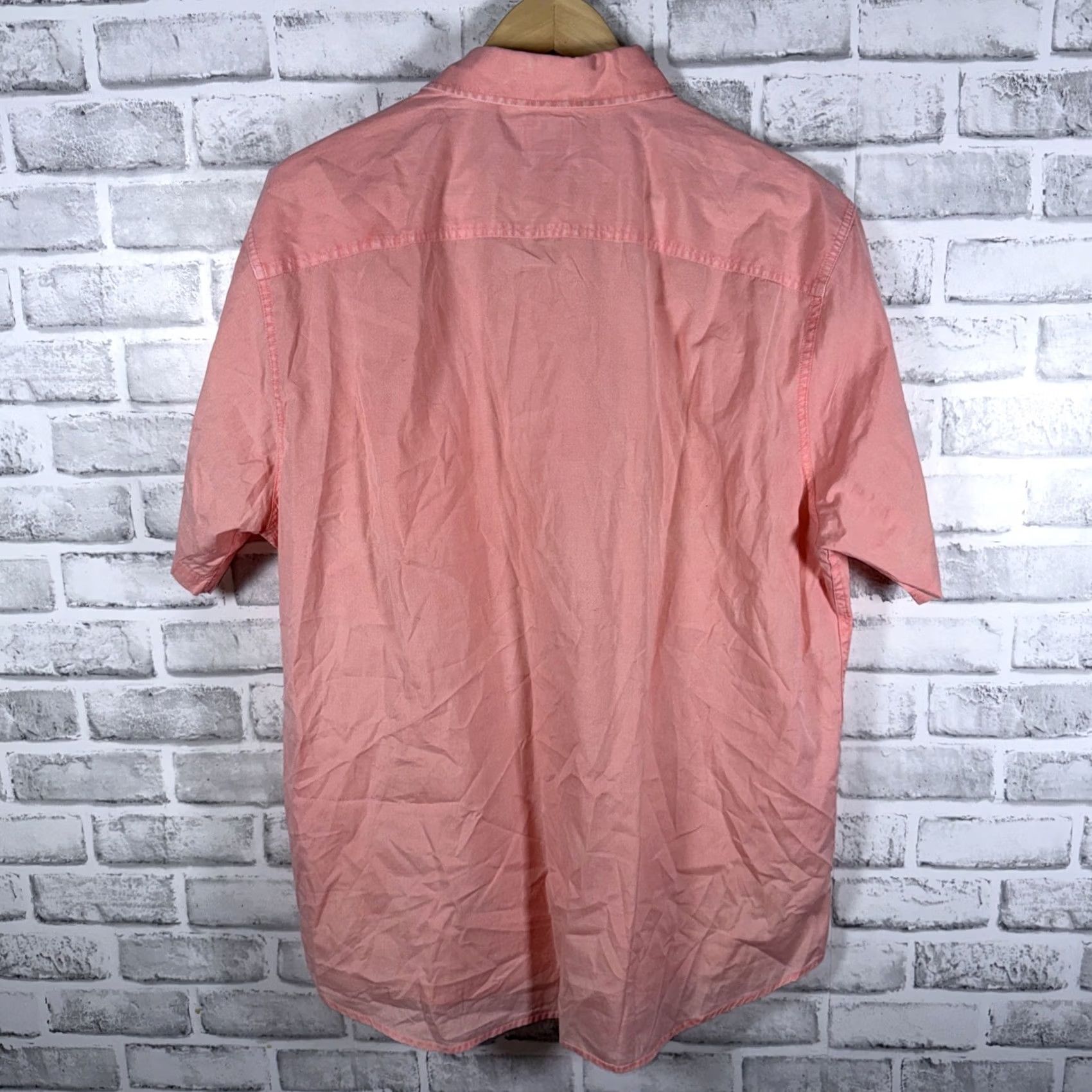 Faherty Faherty Pink Button-Up Shortsleeve Shirt Mens XL Size Regular Short Sleeve button-up Shirt Pink Mens XL Size US XL / EU 56 / 4 - 4 Thumbnail
